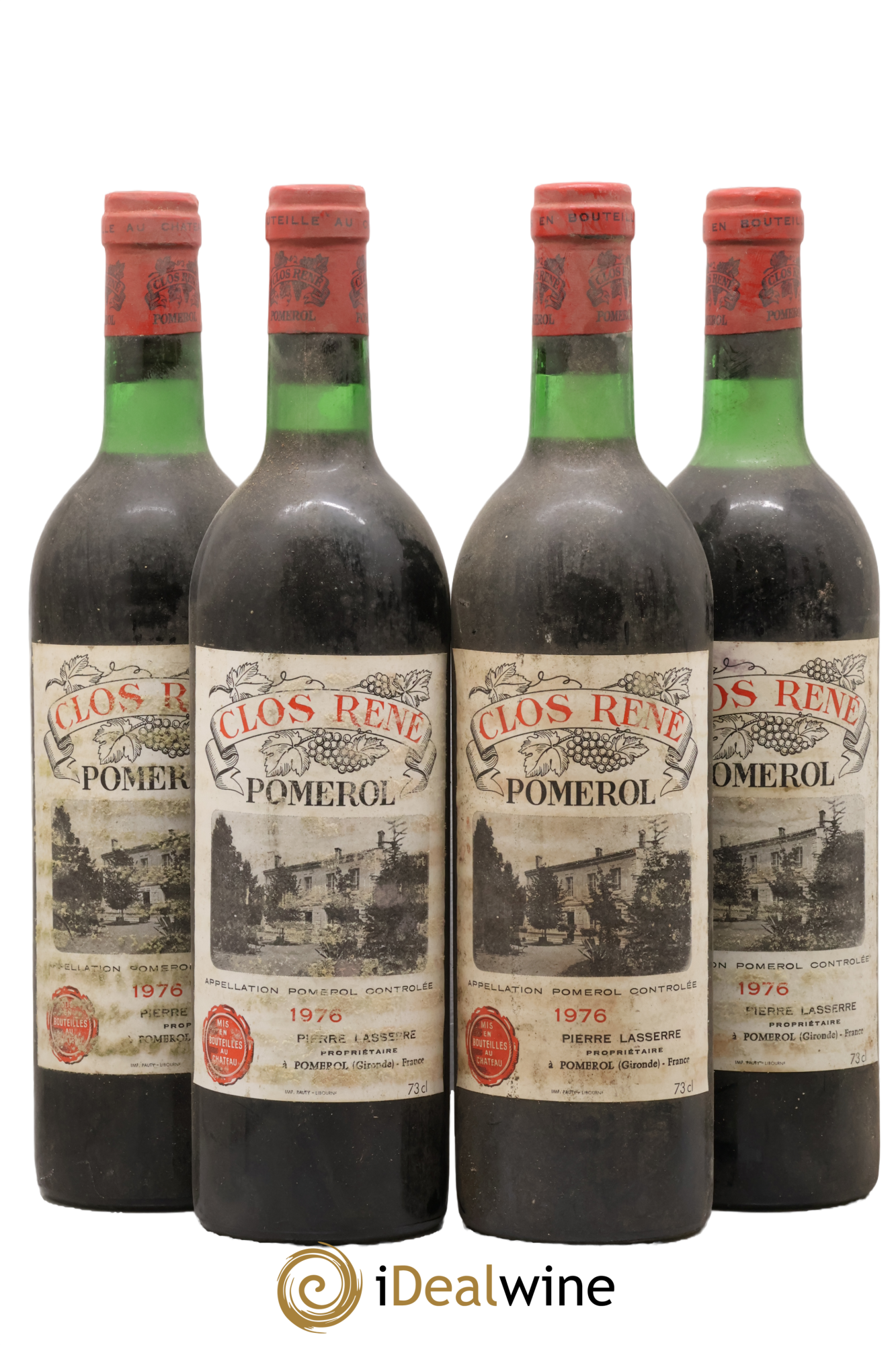 Clos René 1976 - Lot de 4 bouteilles - 0