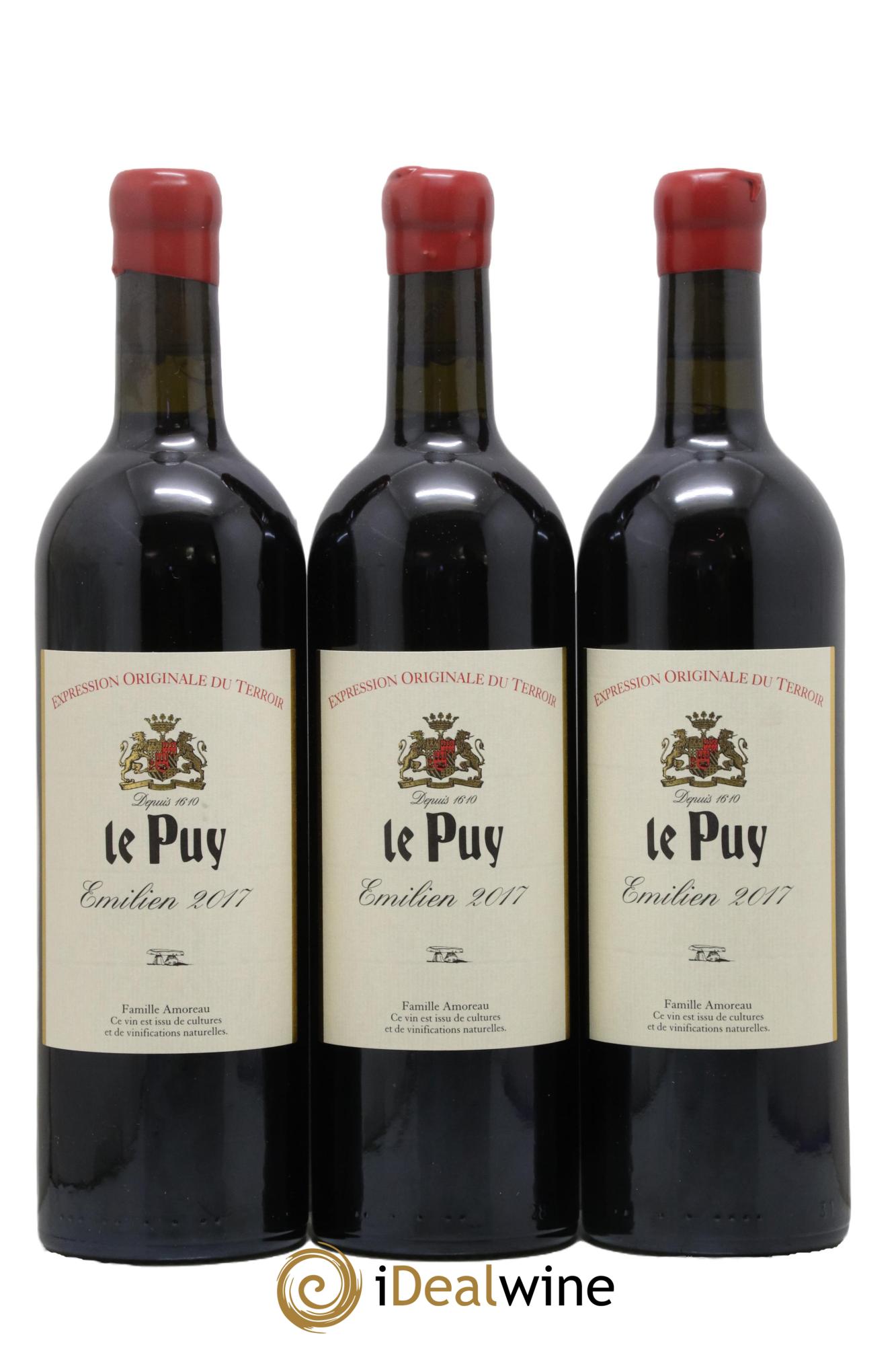Le Puy - Cuvée Emilien 2017 - Lot of 3 bottles - 0