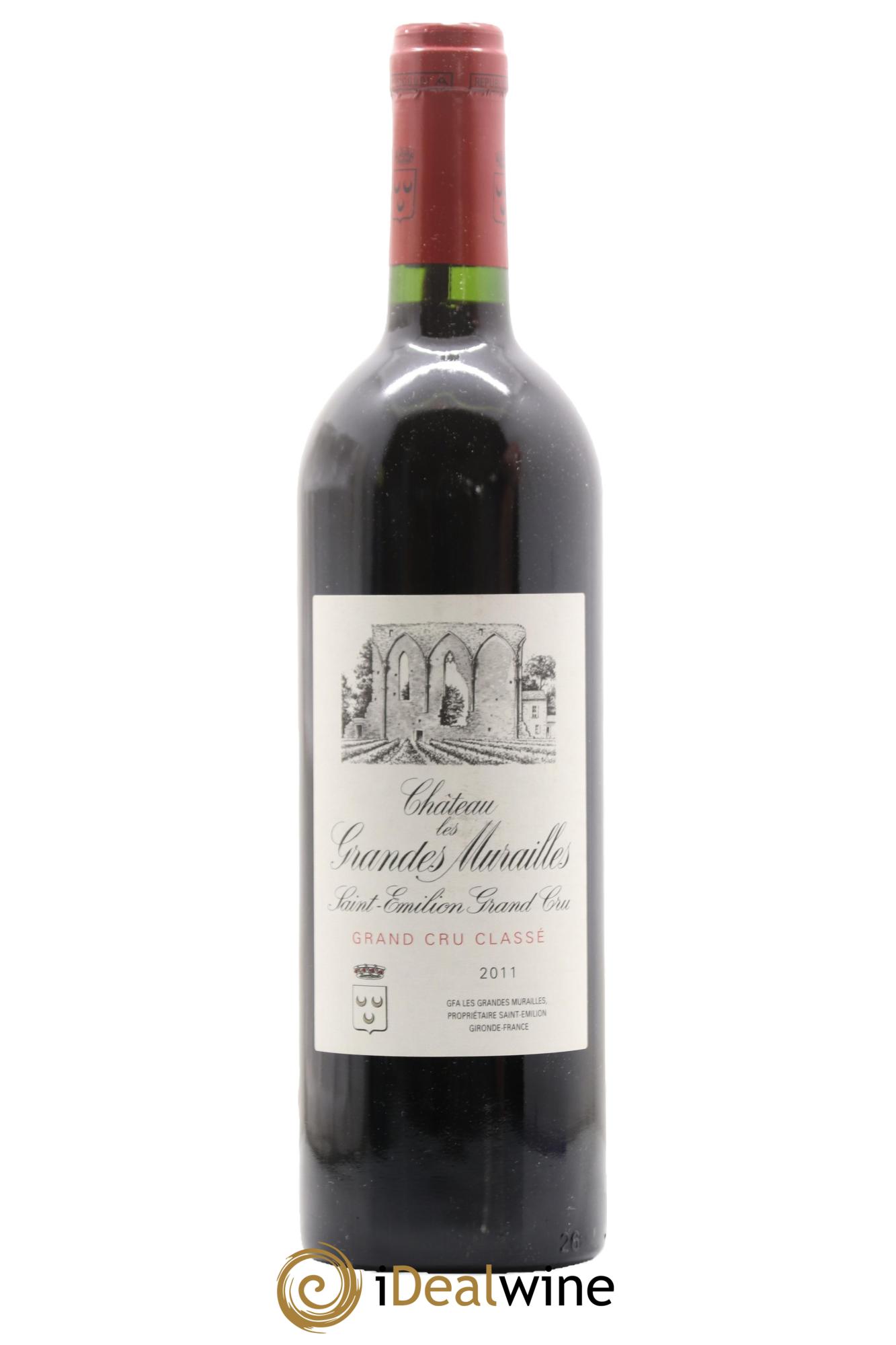 Château les Grandes Murailles Grand Cru Classé 2011 - Lot de 1 bouteille - 0