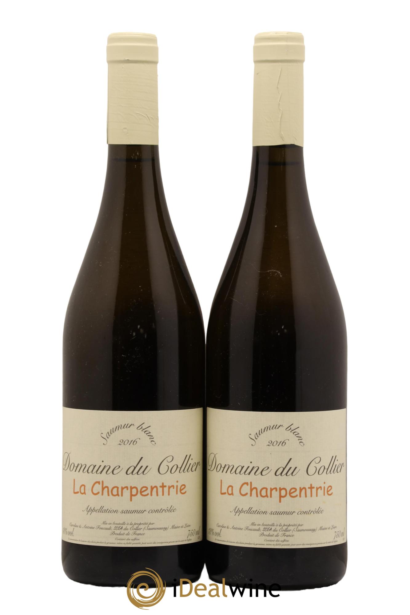 Saumur La Charpentrie Domaine du Collier 2016 - Lot de 2 bouteilles - 0