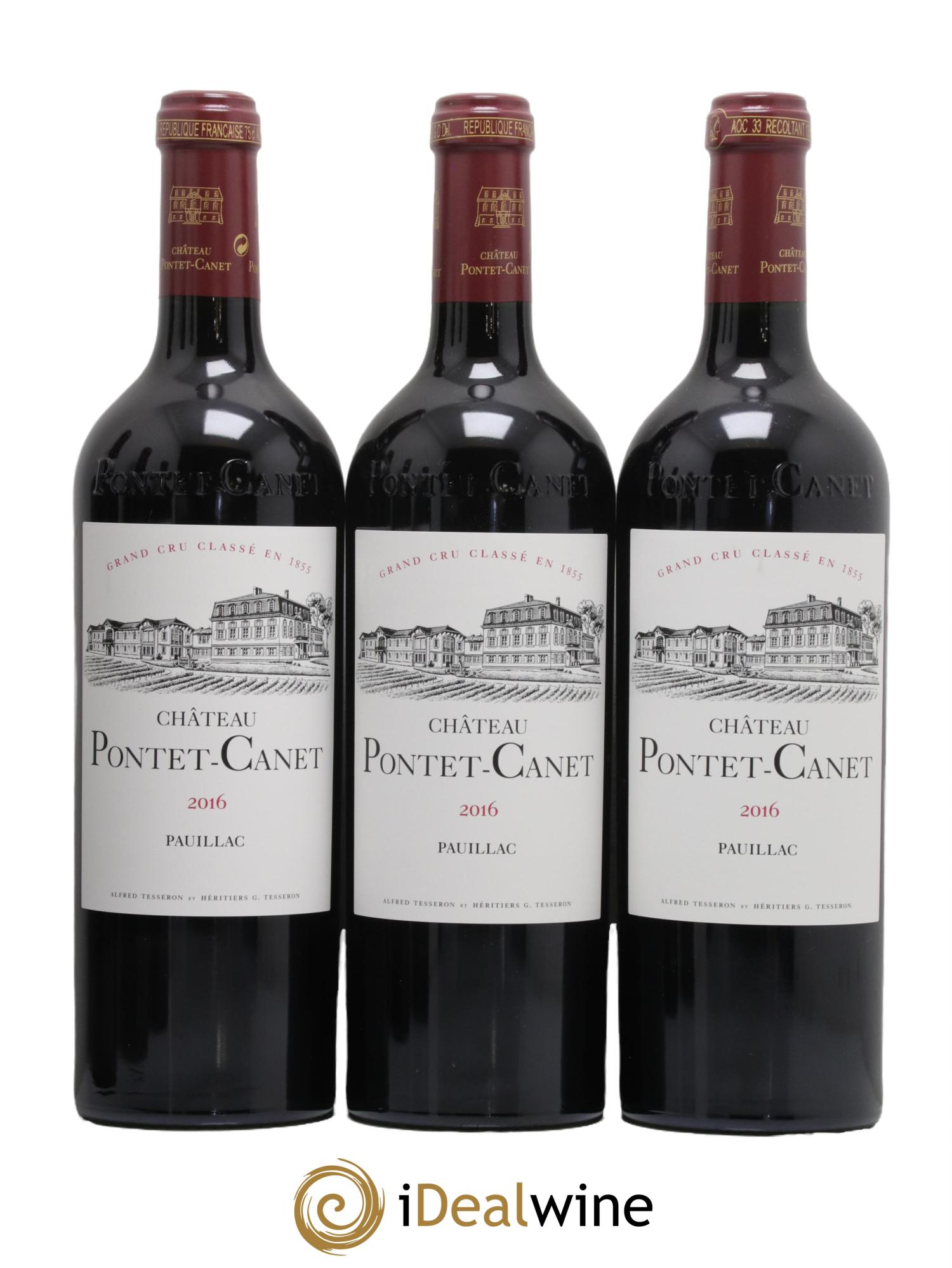 Château Pontet Canet 5ème Grand Cru Classé 2016 - Lot de 6 bouteilles - 1