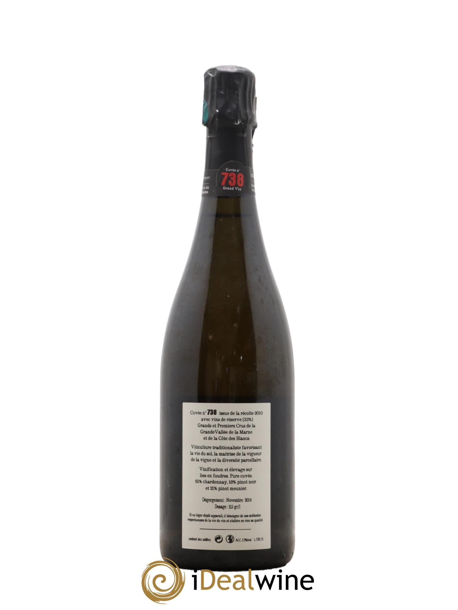 Cuvée 738 Extra-Brut Jacquesson - Lot de 1 bouteille - 1