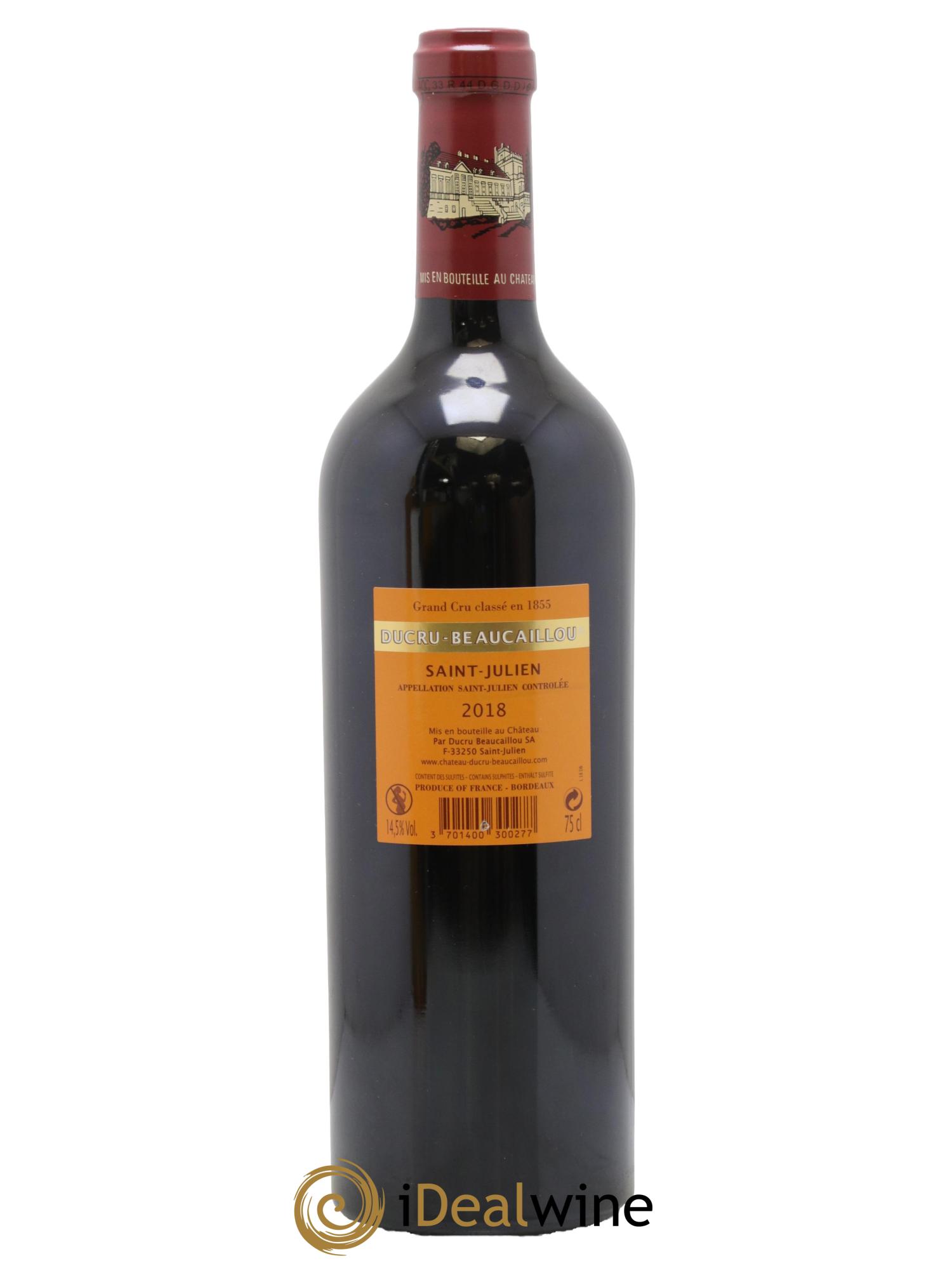 Château Ducru Beaucaillou 2ème Grand Cru Classé 2018 - Lot of 1 bottle - 1
