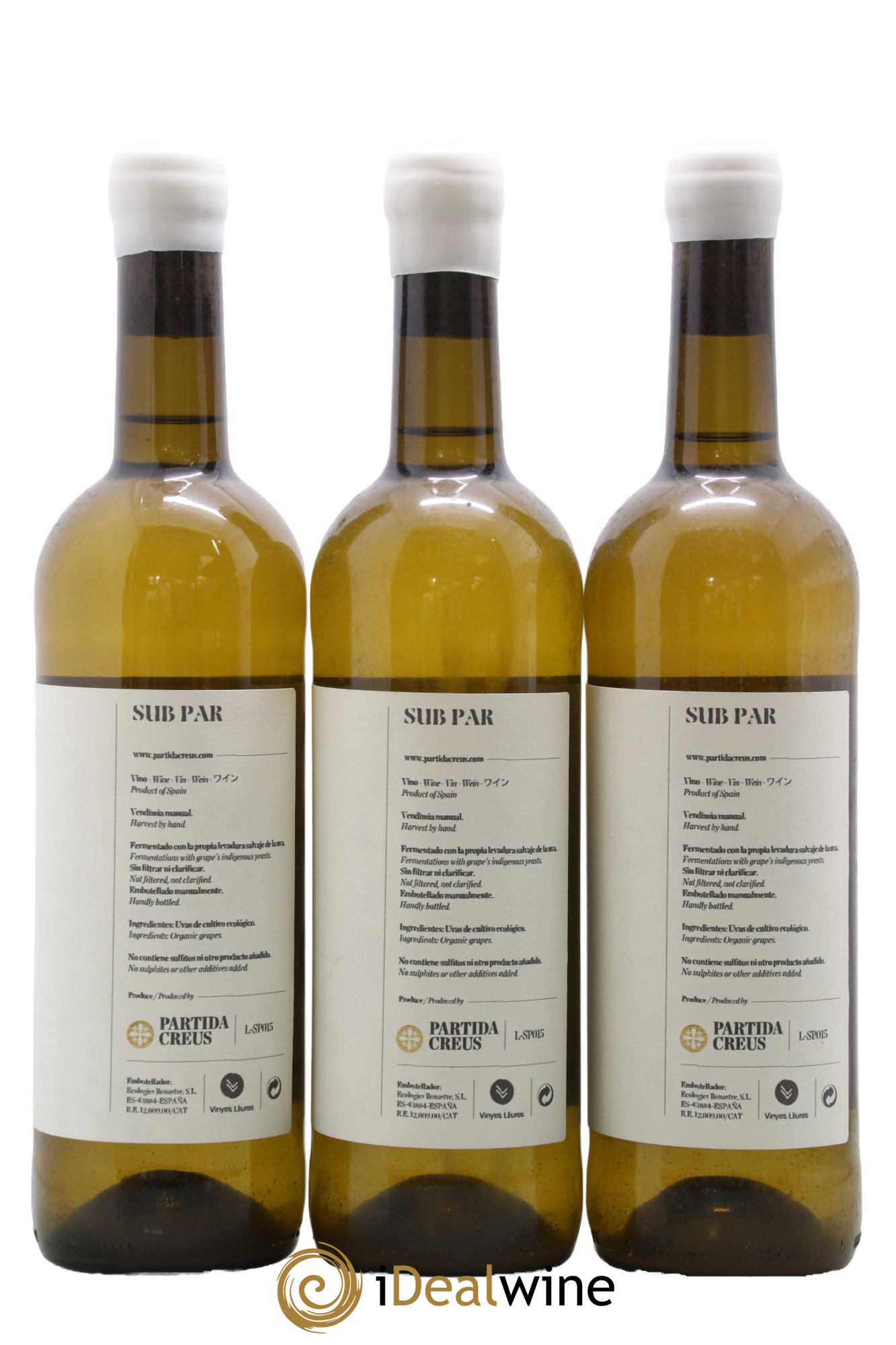 Espagne Vino de Espana SP Subirat Parent Partida Creus 2015 - Lot of 3 bottles - 1