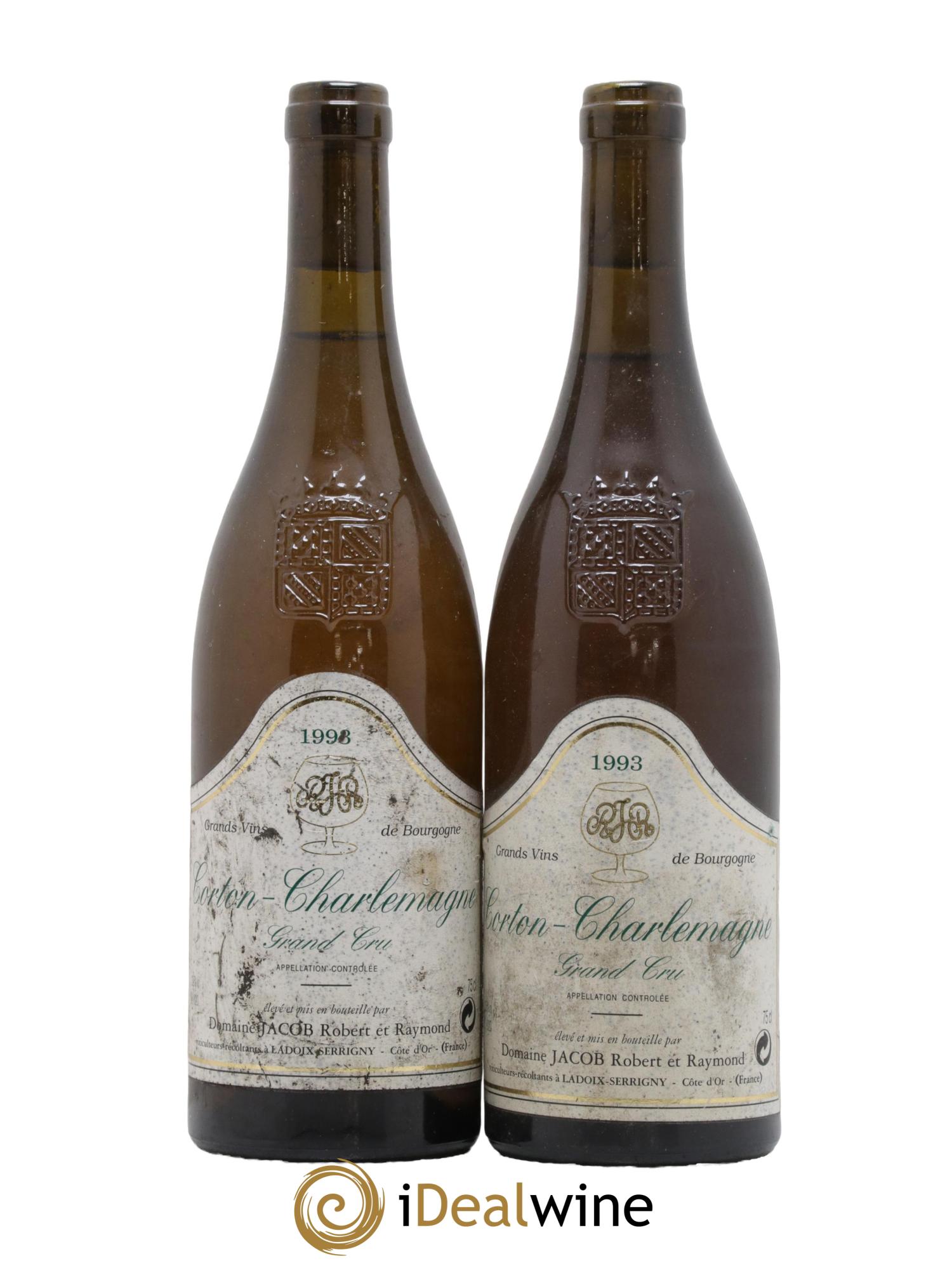 Corton-Charlemagne Grand Cru Jacob (Domaine) 1993 - Lot de 2 bouteilles - 0