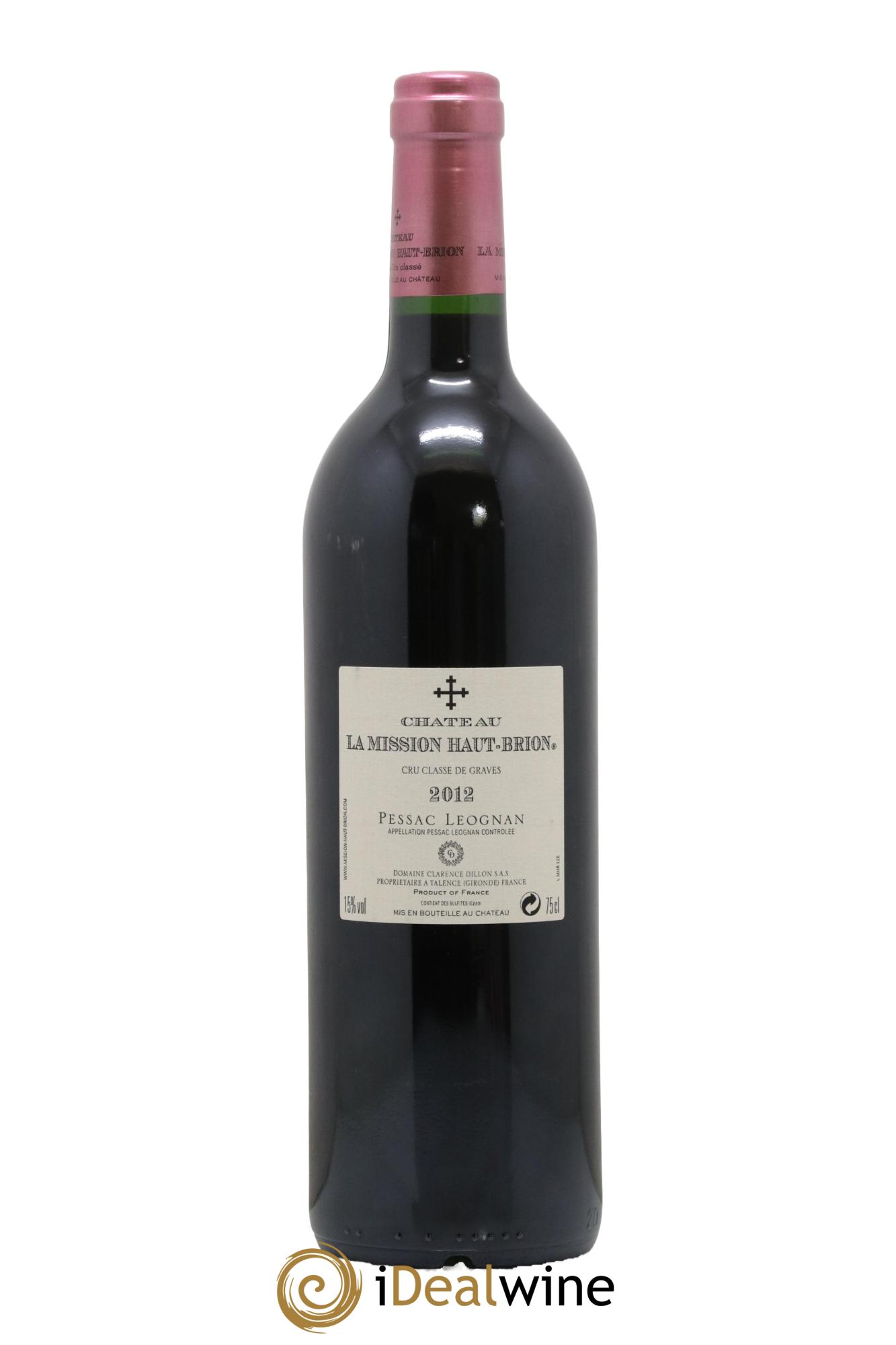 Château la Mission Haut-Brion Cru Classé de Graves  2012 - Lot of 1 bottle - 1