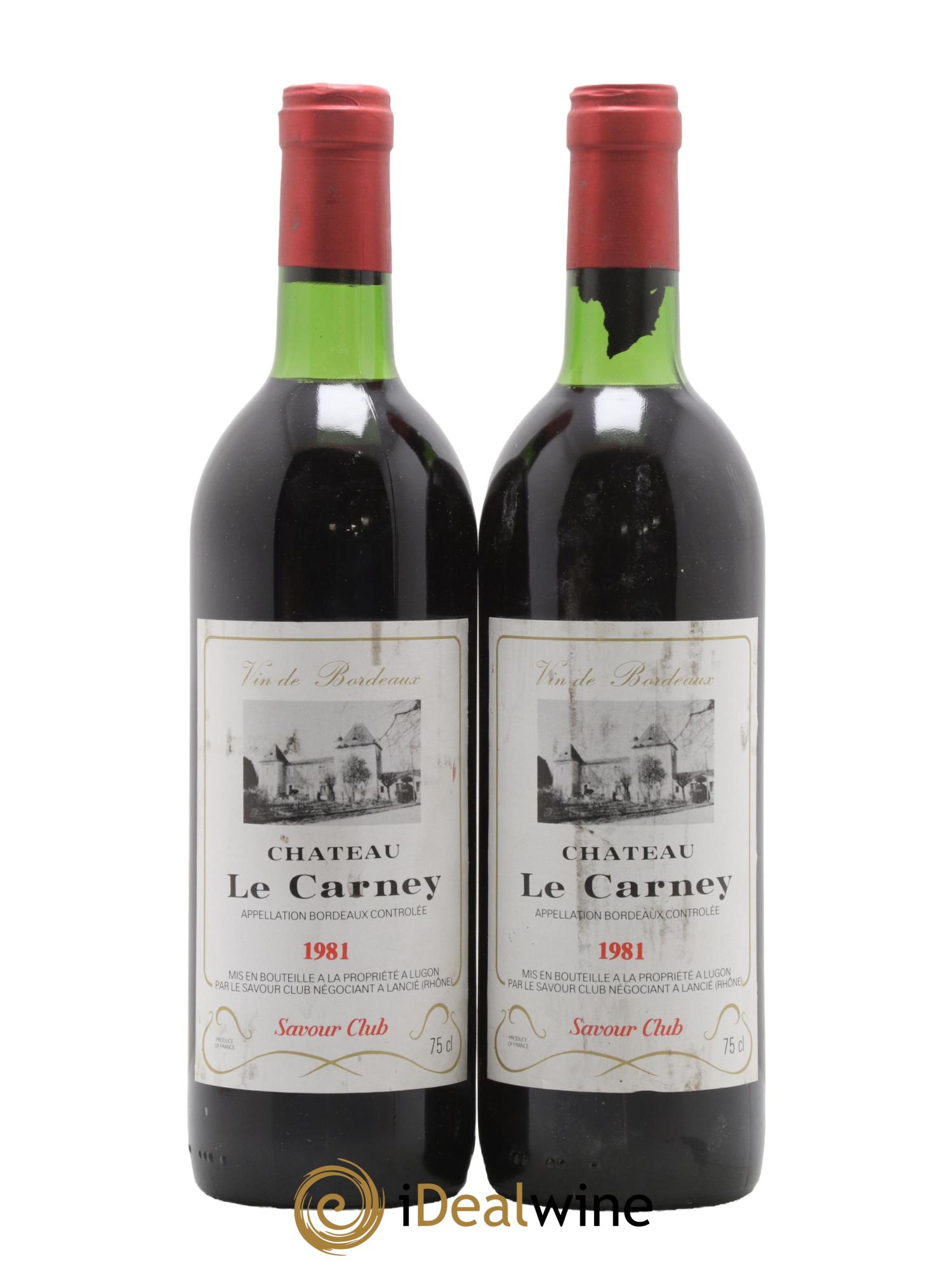 Bordeaux Château Le Carney 1981 - Lot de 2 bouteilles - 0