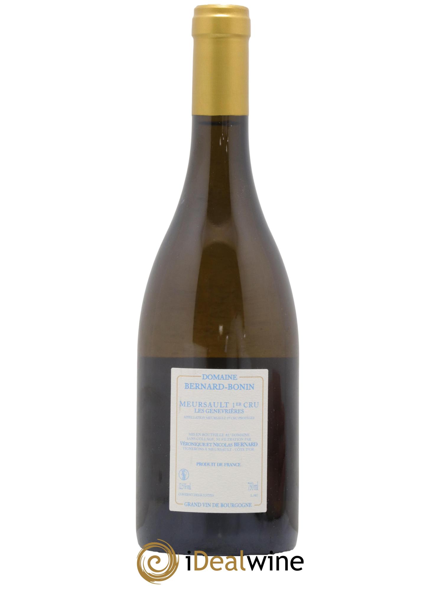 Meursault 1er Cru Les Genevrières Bernard Bonin 2016 - Lot de 1 bouteille - 1