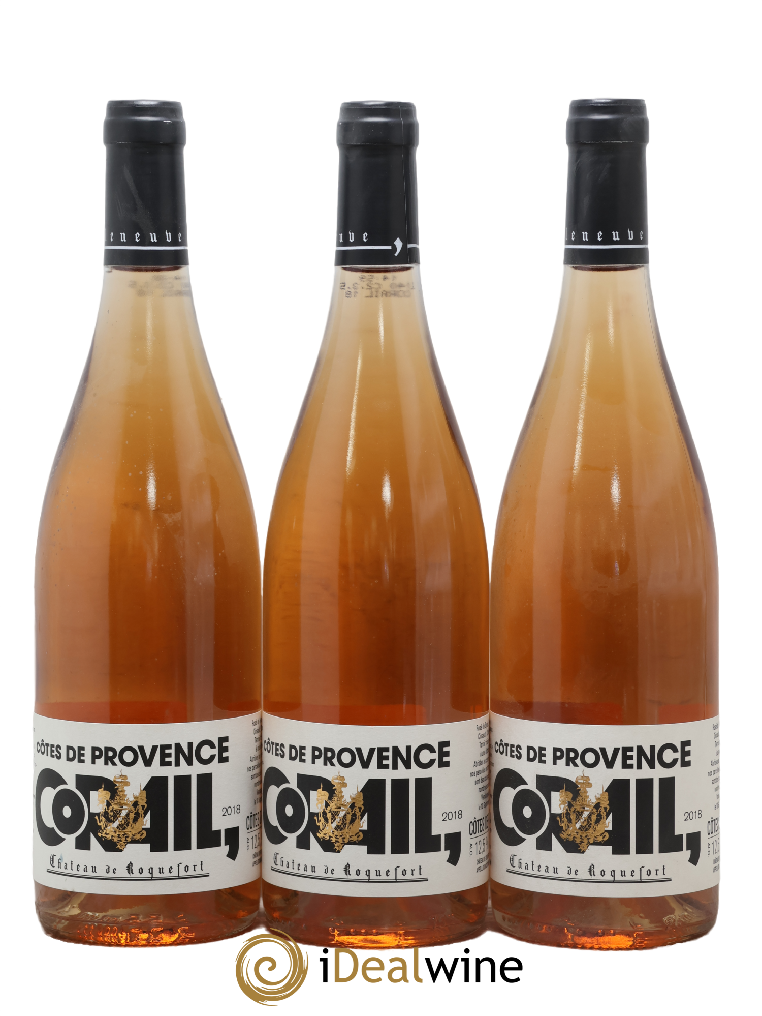 Côtes de Provence Corail Château de Roquefort 2018 - Lot de 3 bouteilles - 0