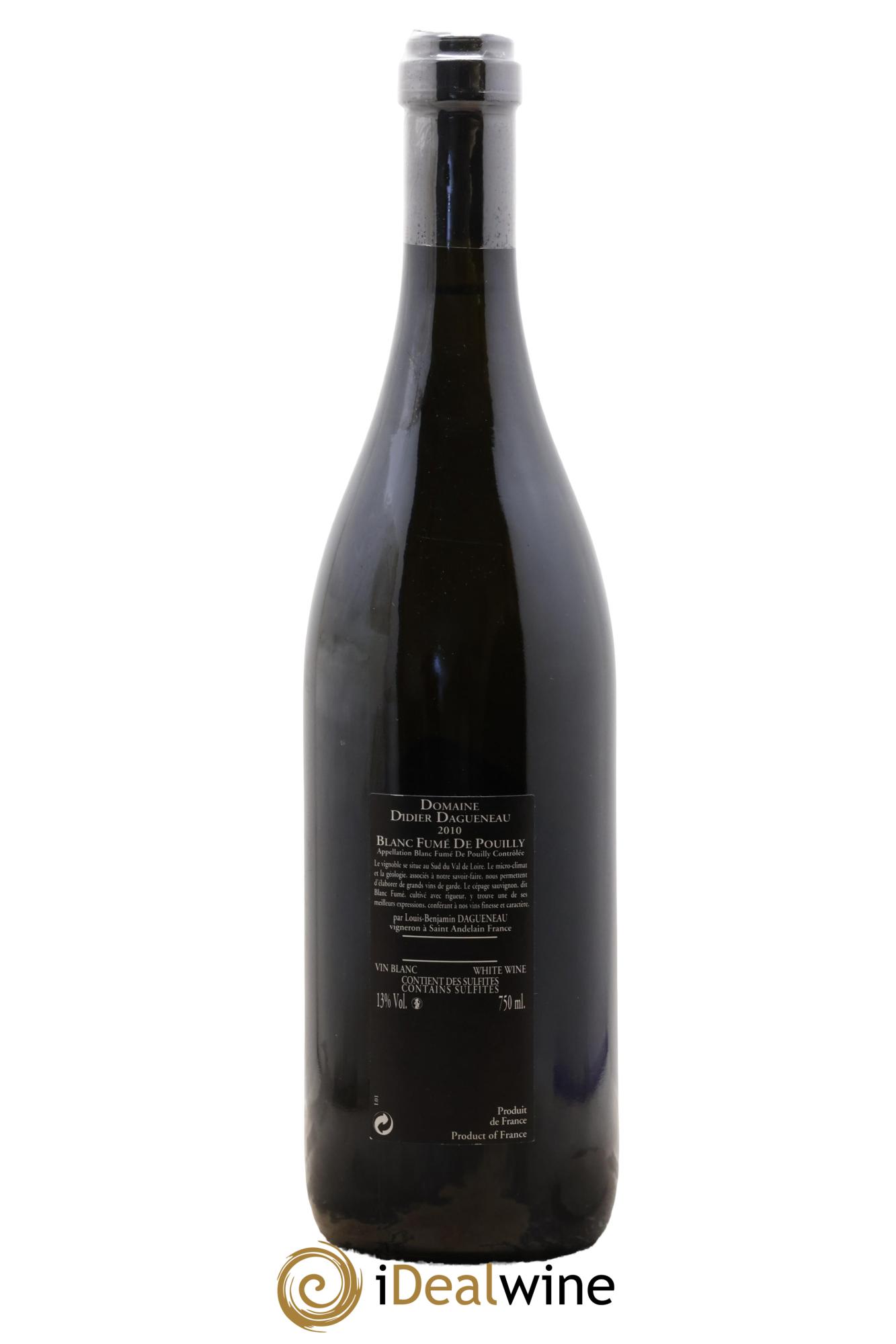 Vin de France (anciennement Pouilly-Fumé) Silex Dagueneau (Domaine Didier - Louis-Benjamin) 2010 - Lotto di 1 bottiglia - 1