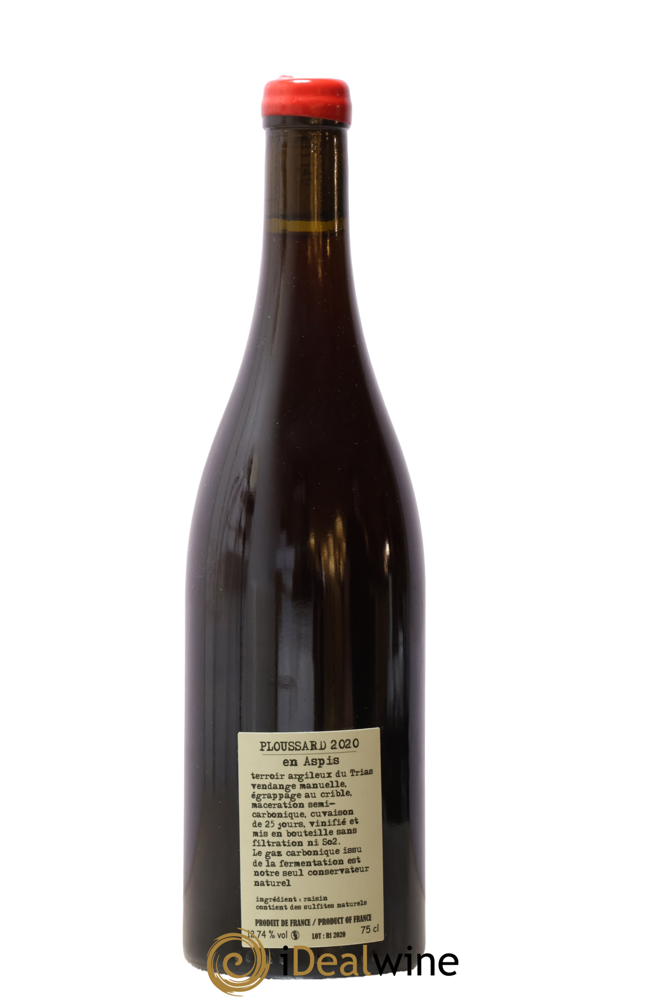 Arbois-Pupillin Ploussard En Aspis Adeline Houillon & Renaud Bruyère 2020 - Lot de 1 bouteille - 1