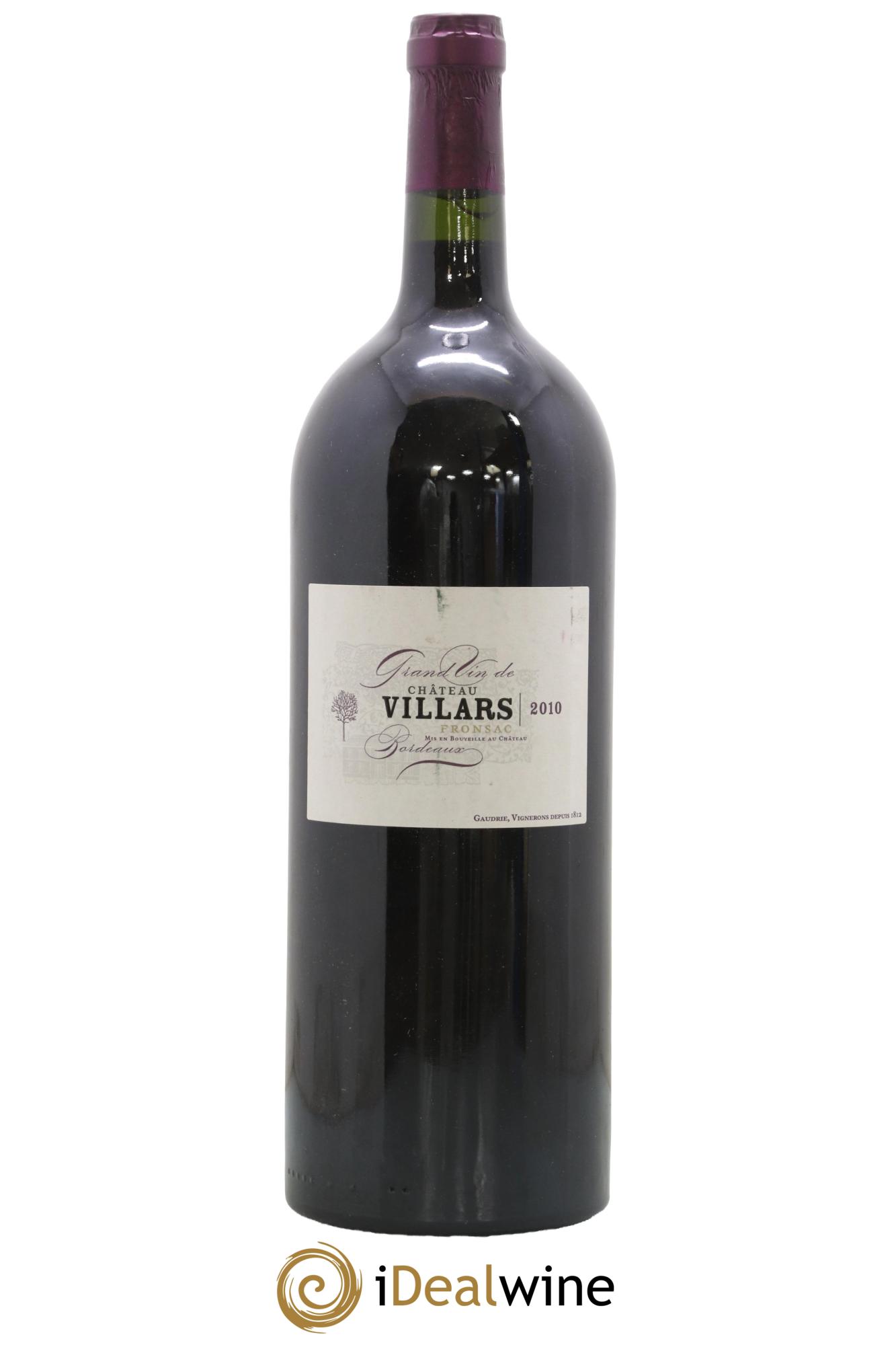 Fronsac Château Villars 2010 - Lotto di 1 magnum - 0