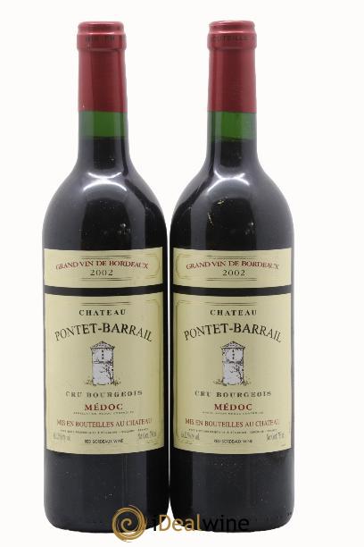 Médoc Château Pontet Barrail 2002 - Lot de 2 bouteilles - 0