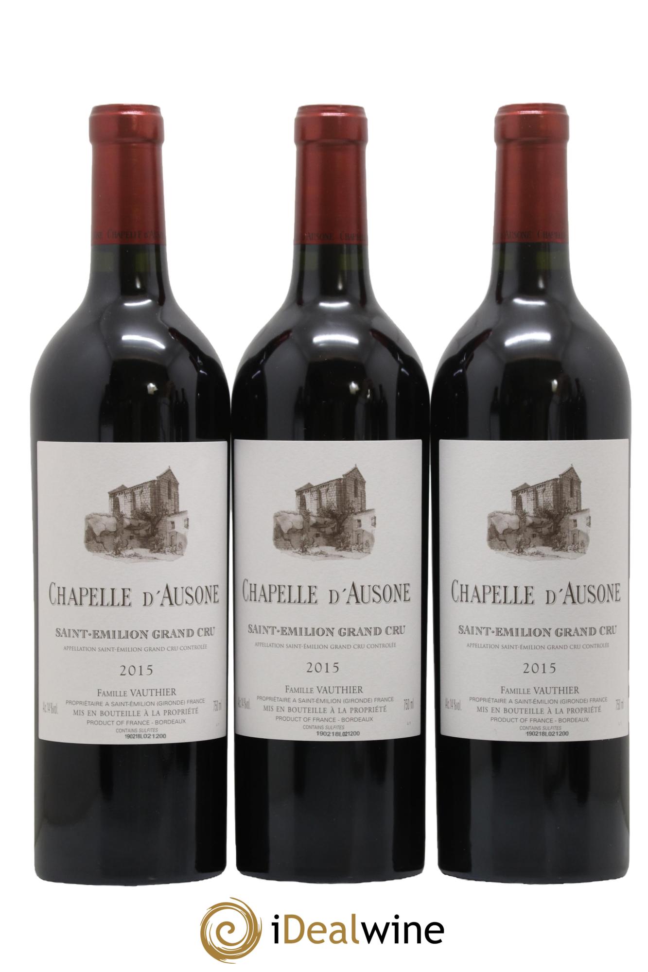 Chapelle d'Ausone Second Vin  2015 - Lot de 6 bouteilles - 2