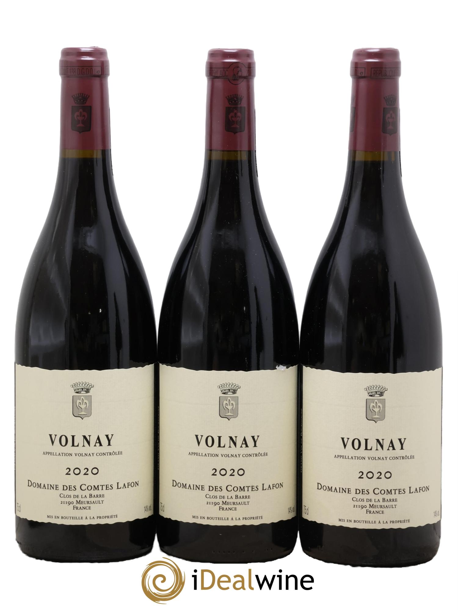 Volnay Comtes Lafon (Domaine des) 2020 - Lot of 3 bottles - 0