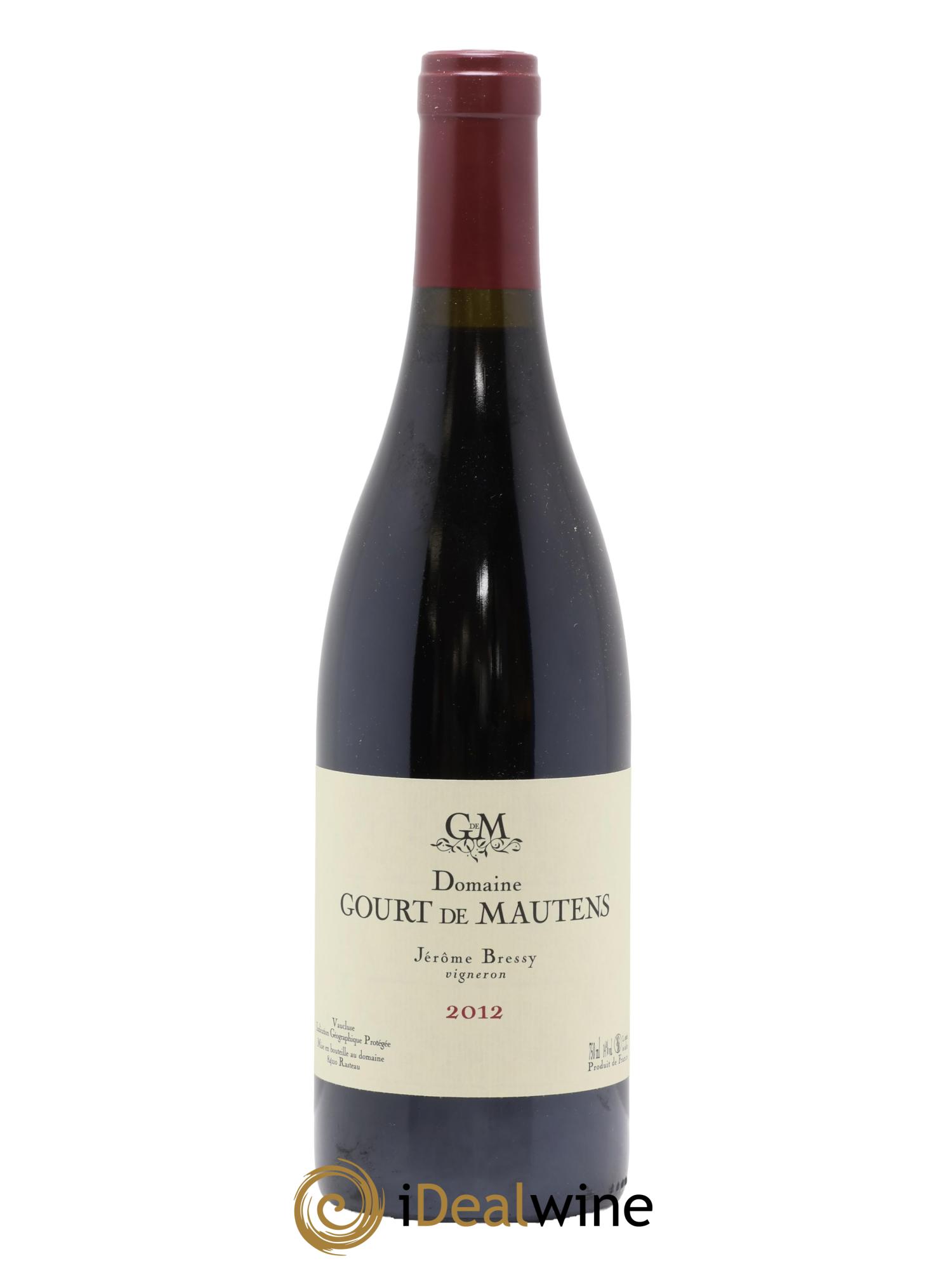 IGP Vaucluse (Vin de Pays de Vaucluse) Domaine Gourt de Mautens - Jérôme Bressy 2012 - Lot of 1 bottle - 0