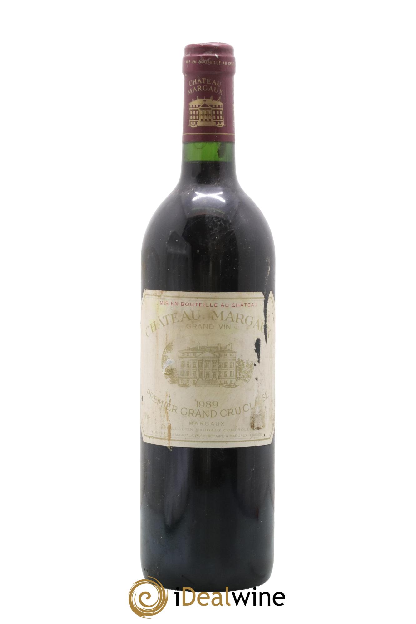 Château Margaux 1er Grand Cru Classé 1989 - Lot de 1 bouteille - 0