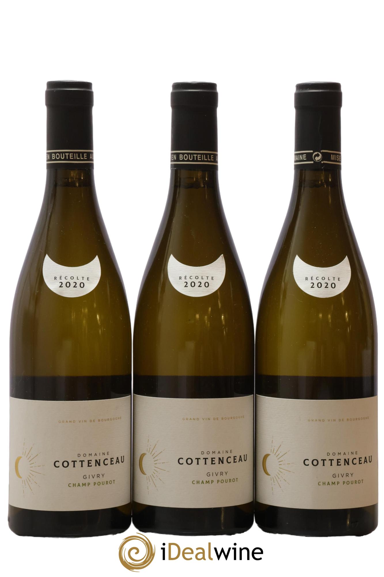 Givry Champ Pourot Cottenceau 2020 - Lot de 3 bouteilles - 0