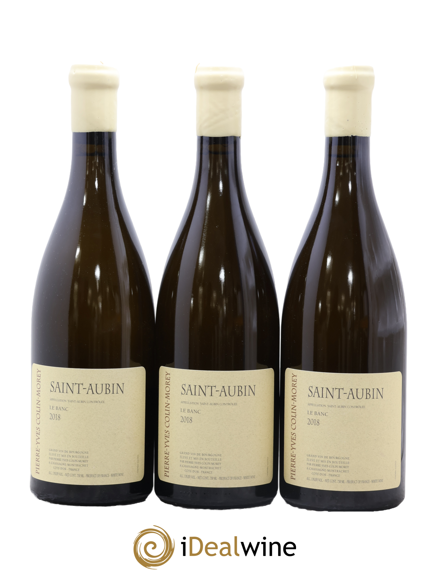 Saint-Aubin Le Banc Pierre-Yves Colin Morey 2018 - Lot de 3 bouteilles - 0