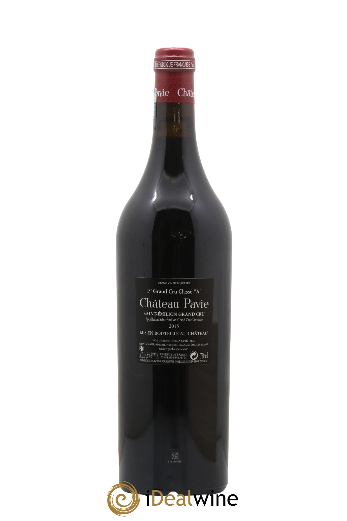 Château Pavie 1er Grand Cru Classé A  2015 - Lot of 1 bottle - 2