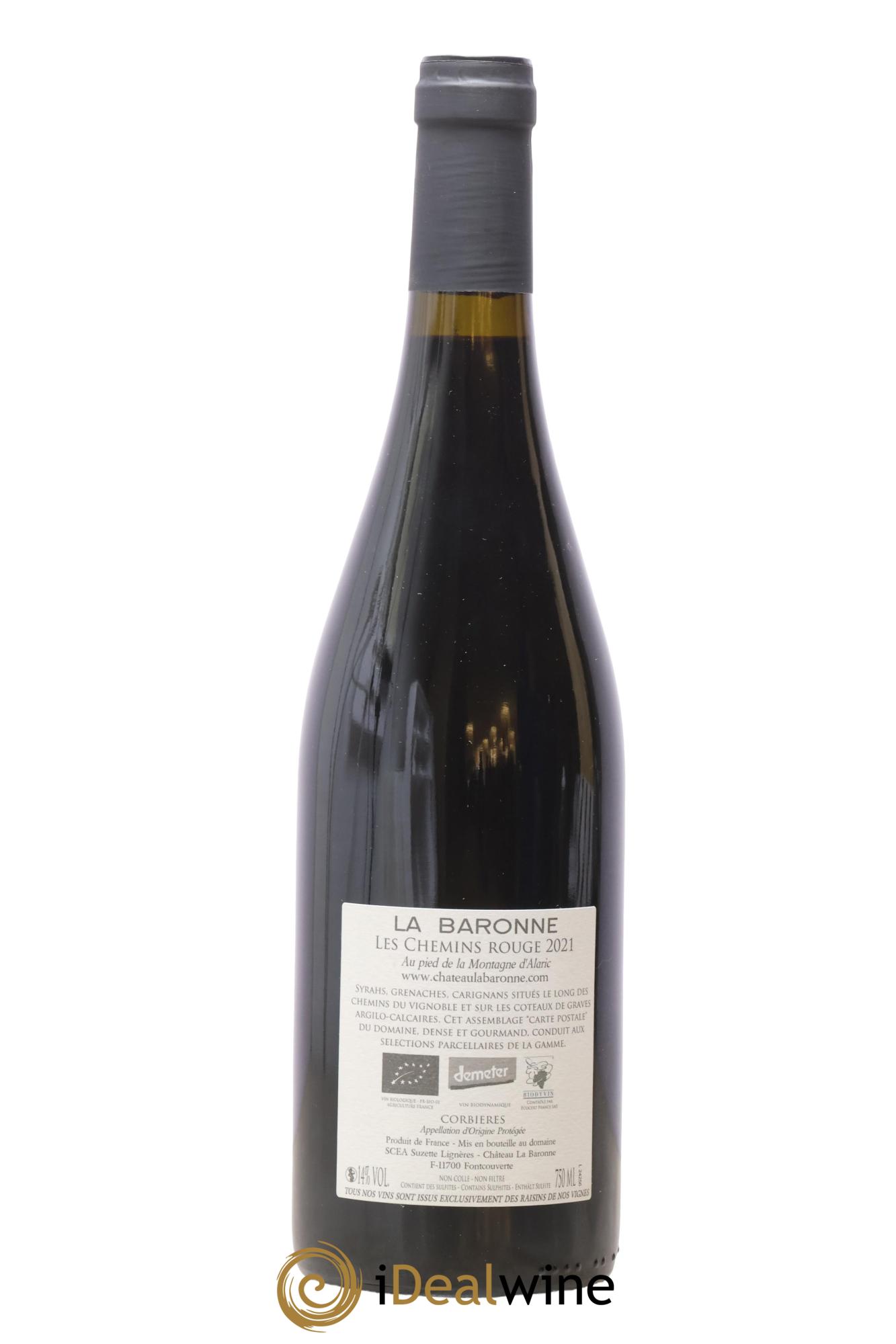 Corbières Les Chemins Château La Baronne 2021 - Lot of 1 bottle - 1