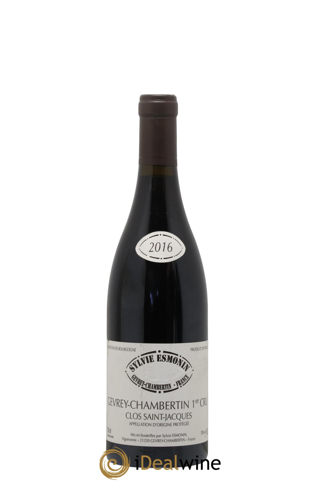 Gevrey-Chambertin 1er Cru Clos Saint Jacques Sylvie Esmonin 2016 - Lot de 1 bouteille - 0