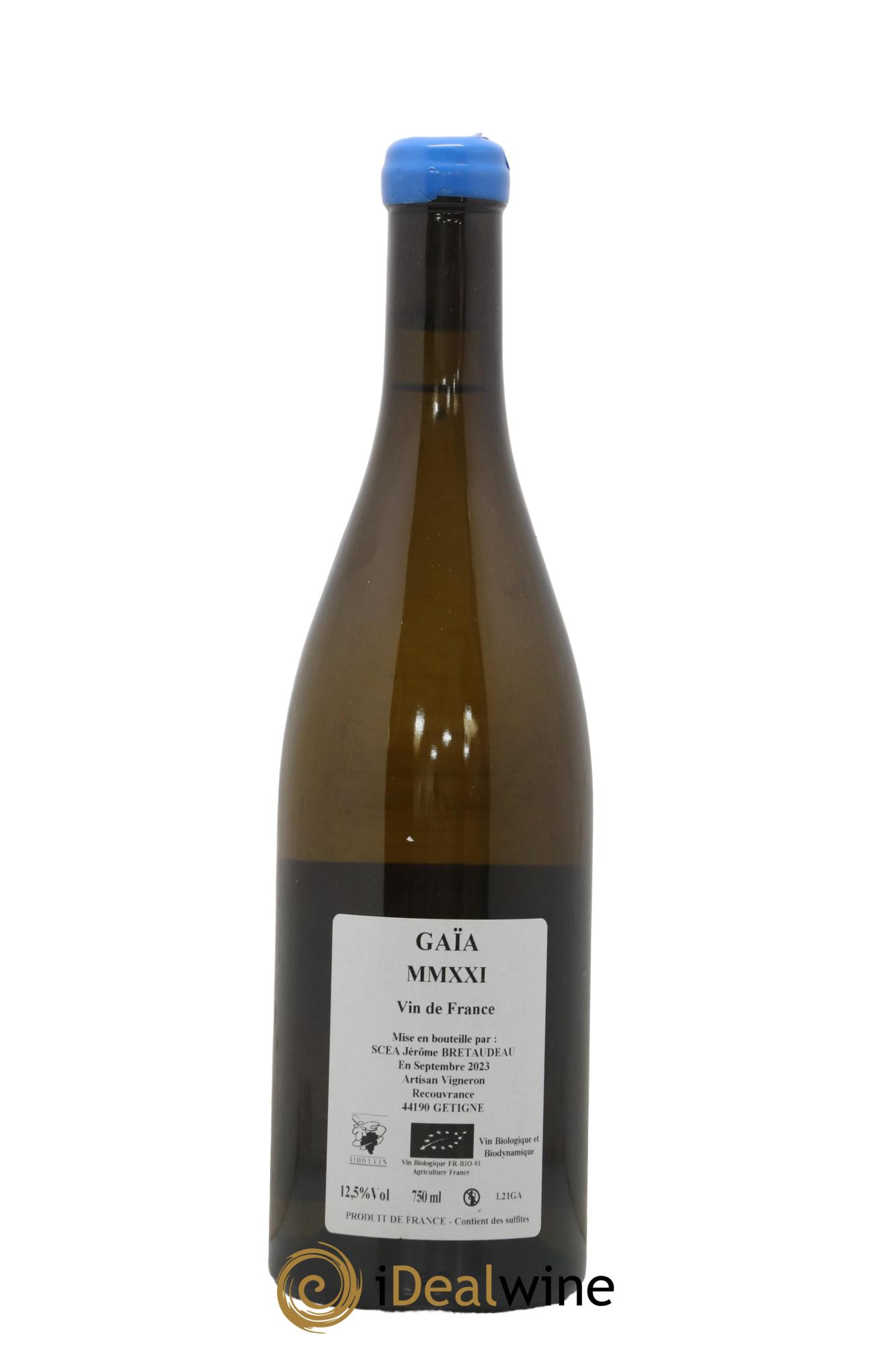 Vin de France Gaïa Jérôme Bretaudeau - Domaine de Bellevue 2021 - Lot de 1 bouteille - 1