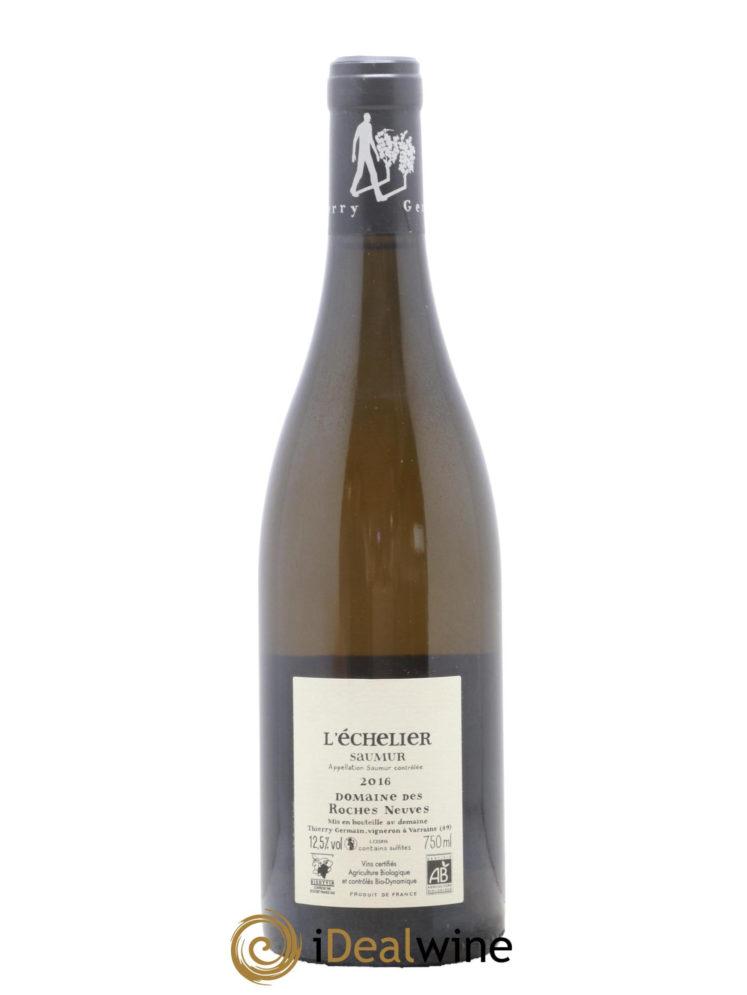 Saumur l'Echelier Domaine des Roches Neuves - Thierry Germain 2016 - Posten von 1 Flasche - 1