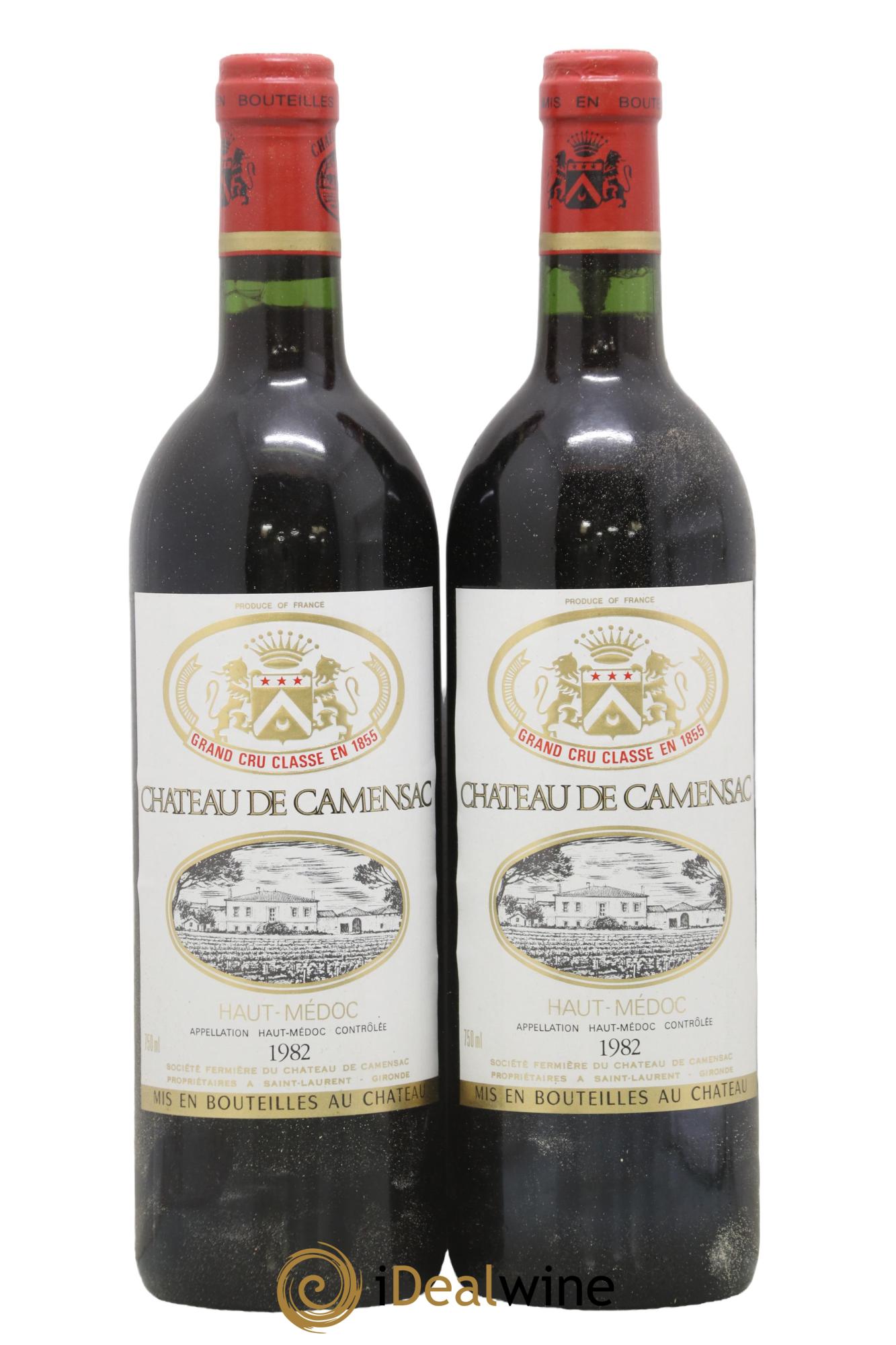 Château Camensac 5ème Grand Cru Classé  1982 - Posten von 2 Flaschen - 0