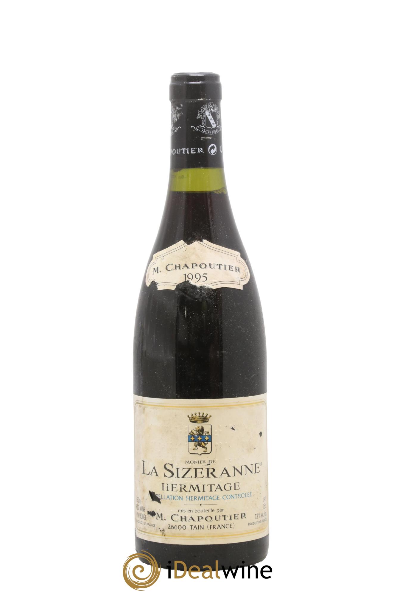 Hermitage Monier de La Sizeranne Chapoutier 1995 - Lot of 1 bottle - 0