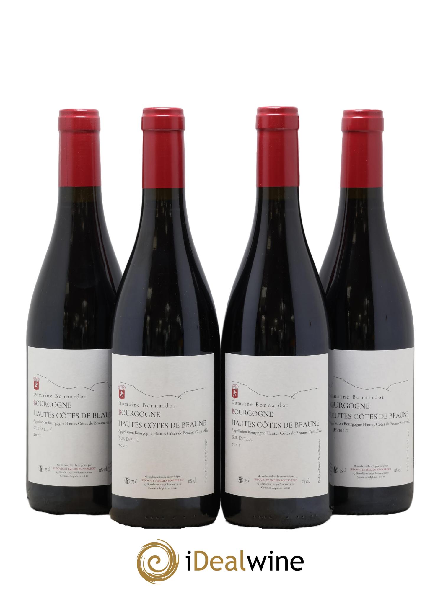 Hautes-Côtes de Beaune Sur Evelle Bonnardot 2021 - Lot of 4 bottles - 0