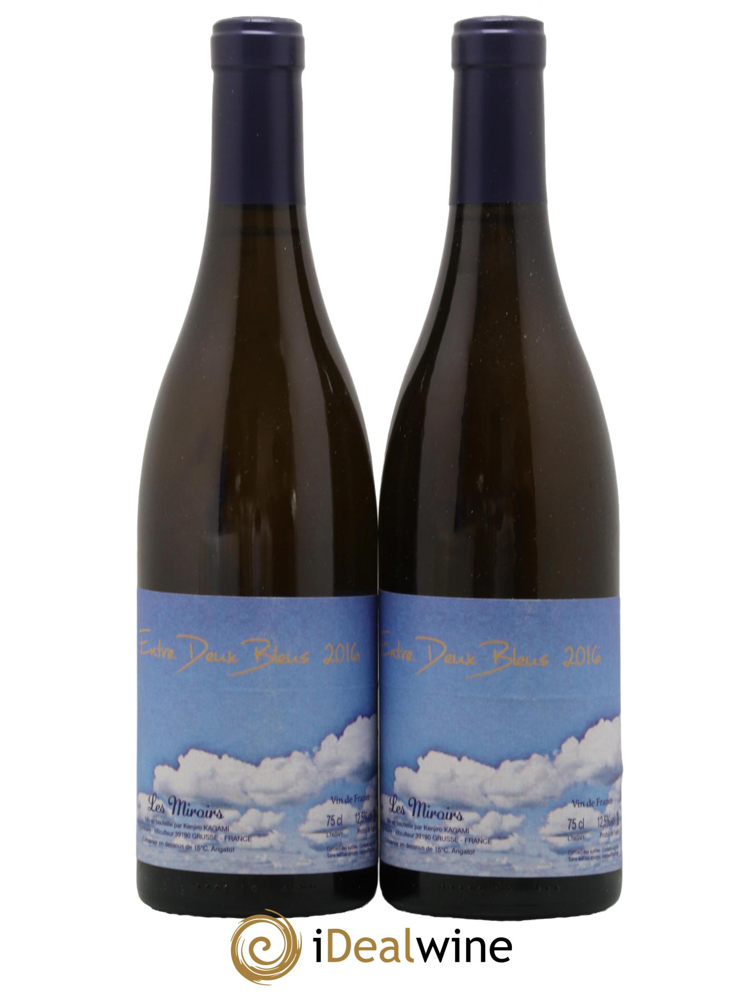 Vin de France Entre Deux Bleus Les saugettes Kenjiro Kagami - Domaine des Miroirs 2016 - Lot de 2 bouteilles - 0
