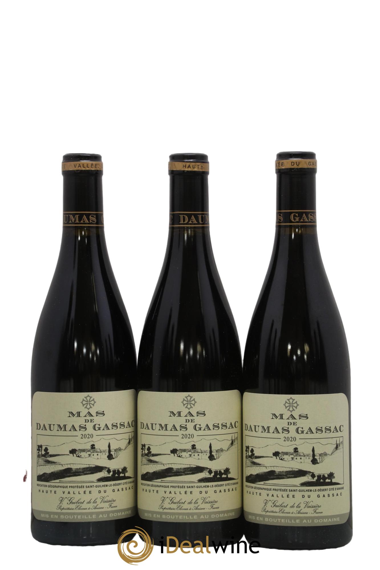 IGP St Guilhem-le-Désert - Cité d'Aniane Mas Daumas Gassac Famille Guibert de La Vaissière 2020 - Lotto di 6 bottiglie - 1