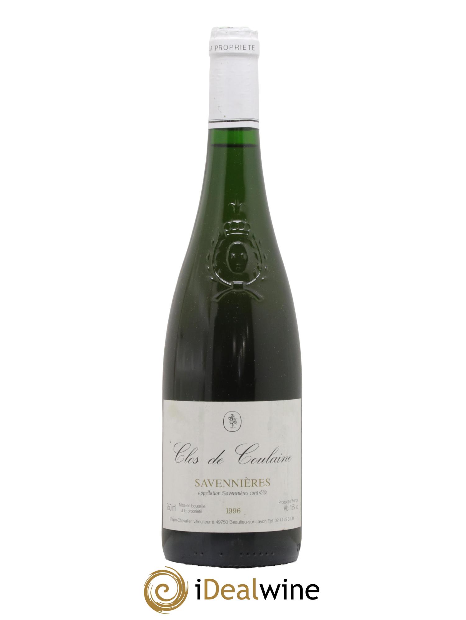 Savennières Clos De Coulaine 1996 - Lot de 1 bouteille - 0