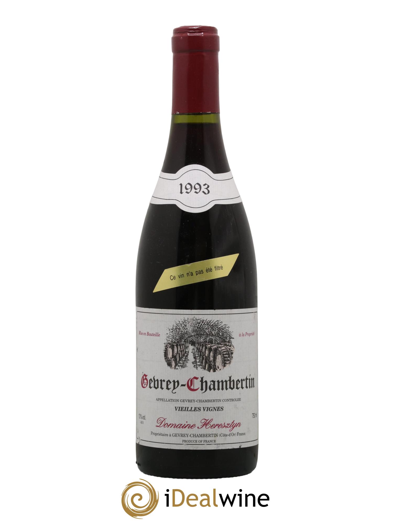 Gevrey-Chambertin Vieilles Vignes Heresztyn (Domaine) 1993 - Lot de 1 bouteille - 0