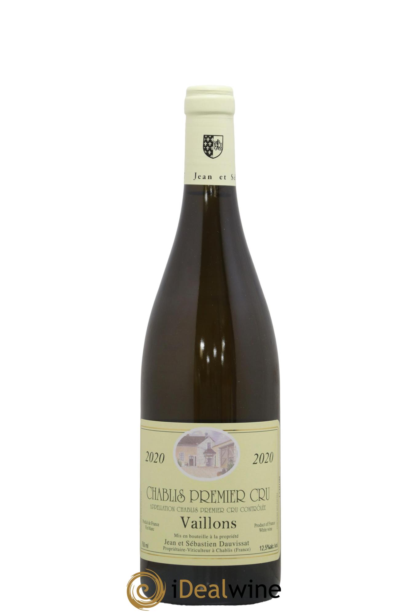 Chablis 1er Cru Vaillons Jean Dauvissat (Domaine) 2020 - Lot de 1 bouteille - 0