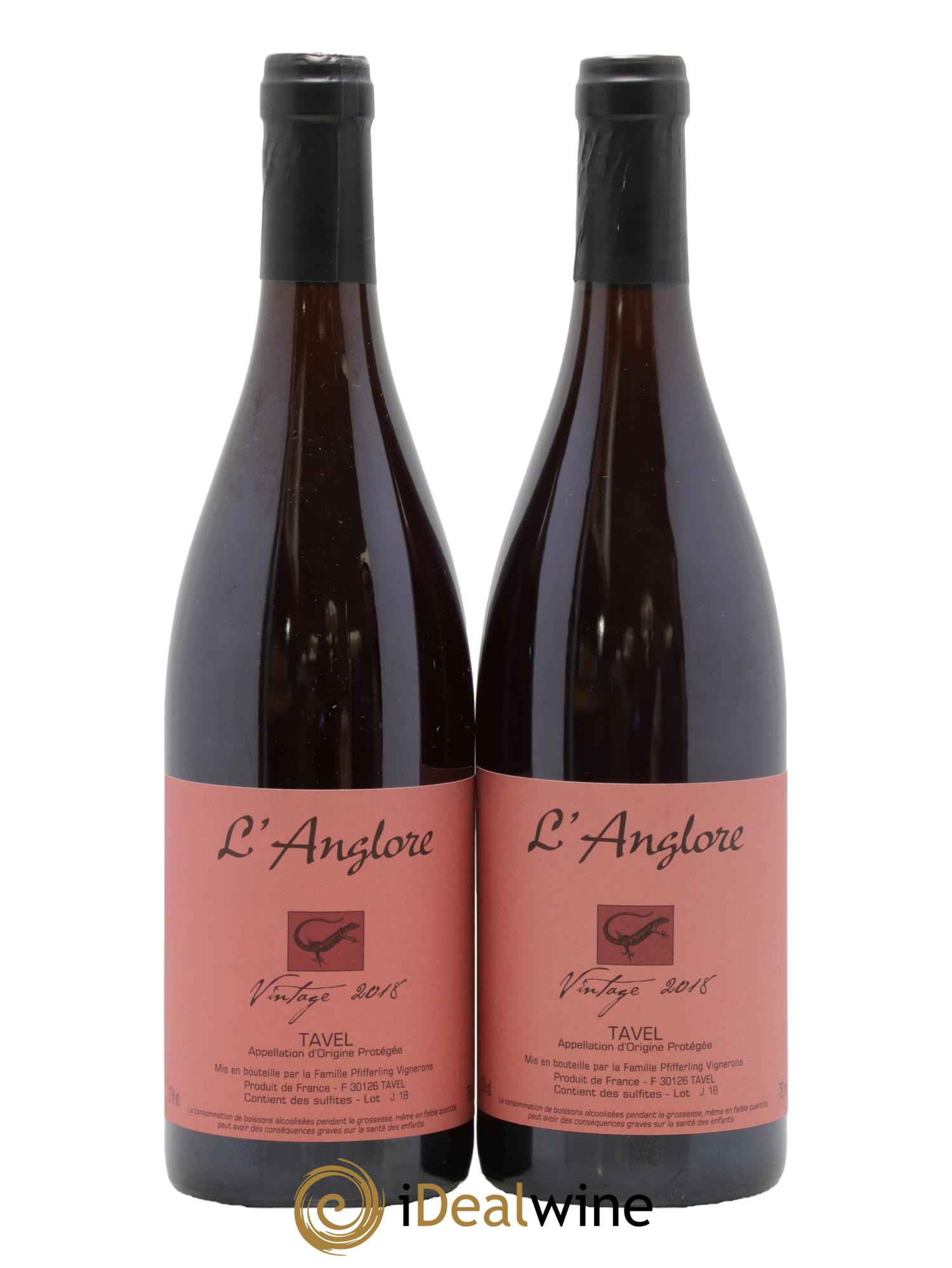 Tavel Vintage L'Anglore 2018 - Lot de 2 bouteilles - 0