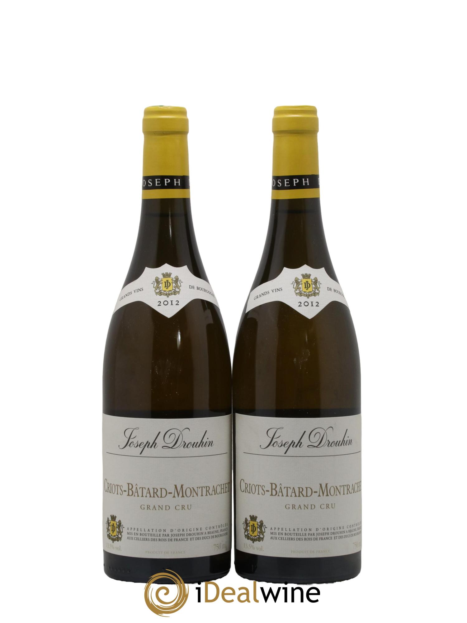 Criots-Bâtard-Montrachet Grand Cru Joseph Drouhin 2012 - Lot de 2 bouteilles - 0
