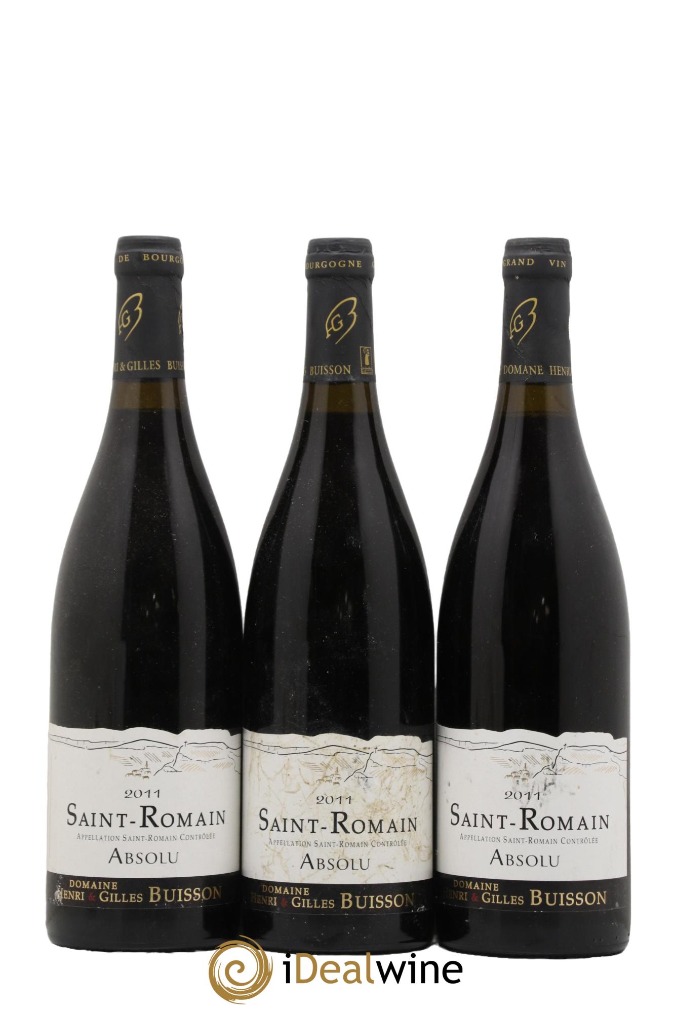 Saint-Romain Cuvee Absolu Henri et Gilles Buisson 2011 - Lot de 3 bouteilles - 0