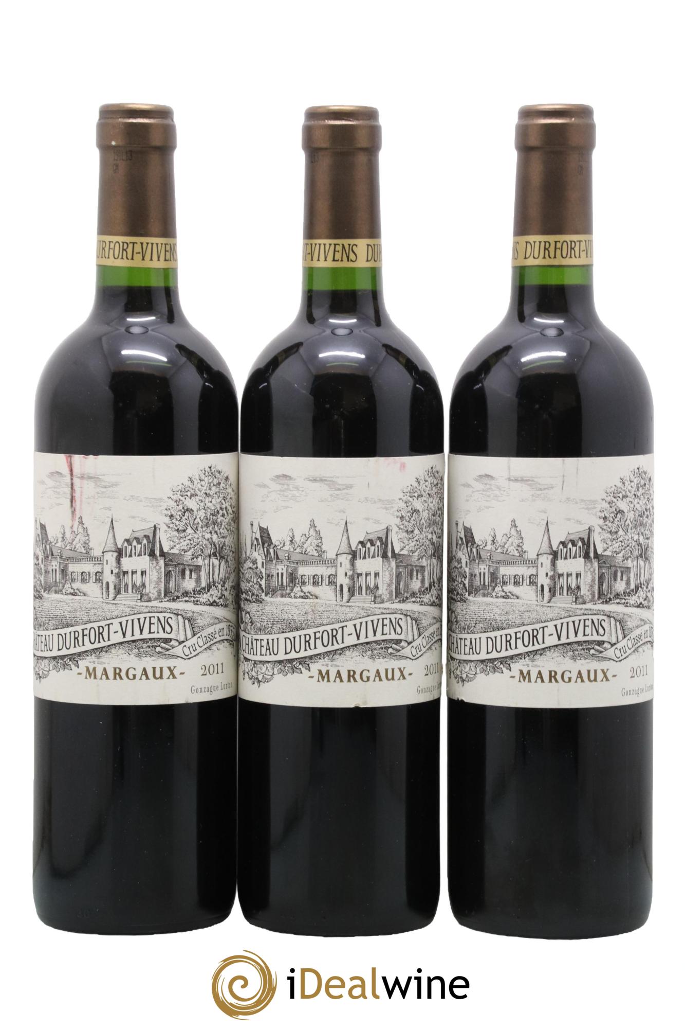Château Durfort Vivens 2ème Grand Cru Classé 2011 - Lot de 3 bouteilles - 0