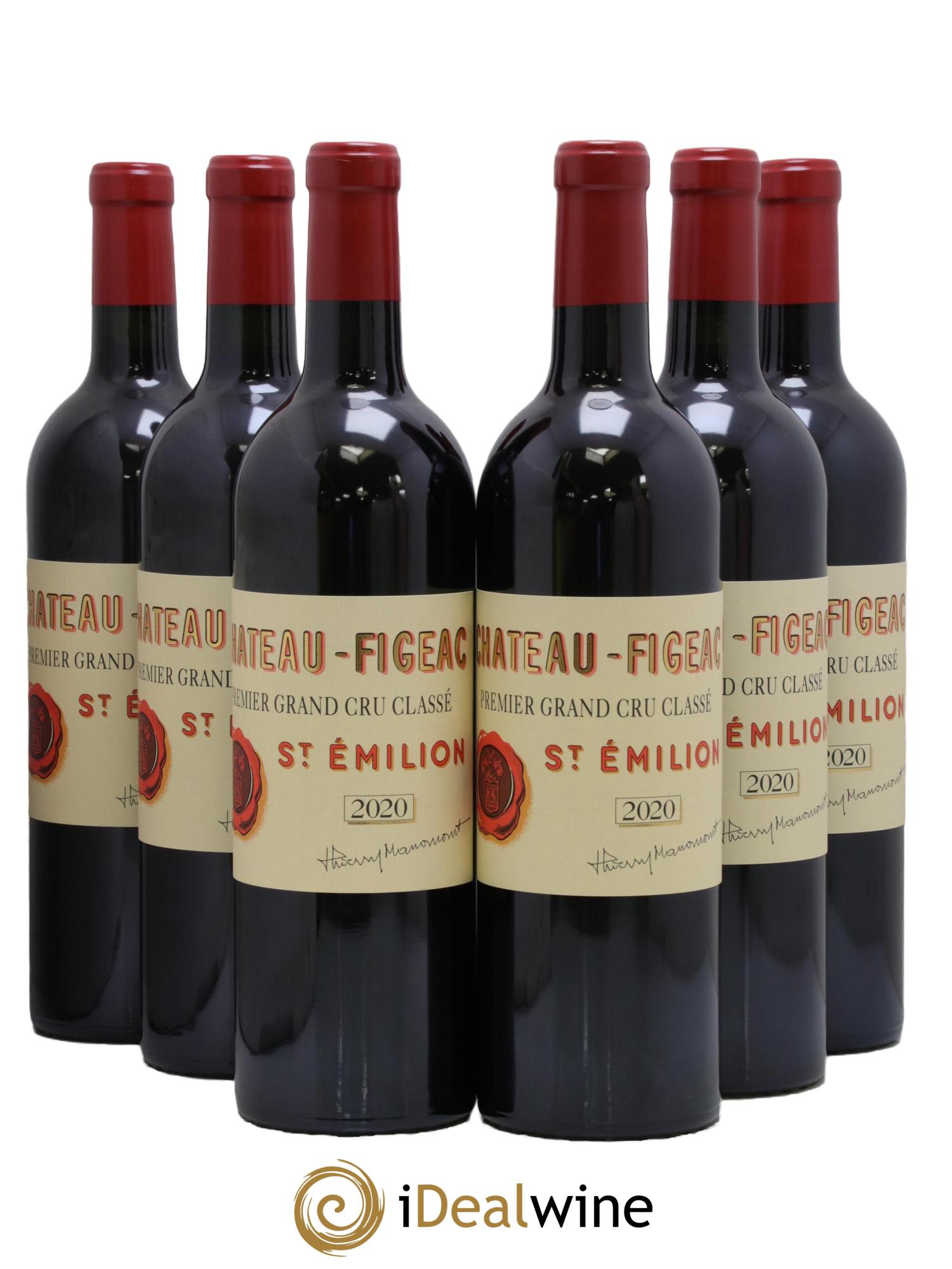 Château Figeac 1er Grand Cru Classé A  2020 - Lot de 6 bouteilles - 0