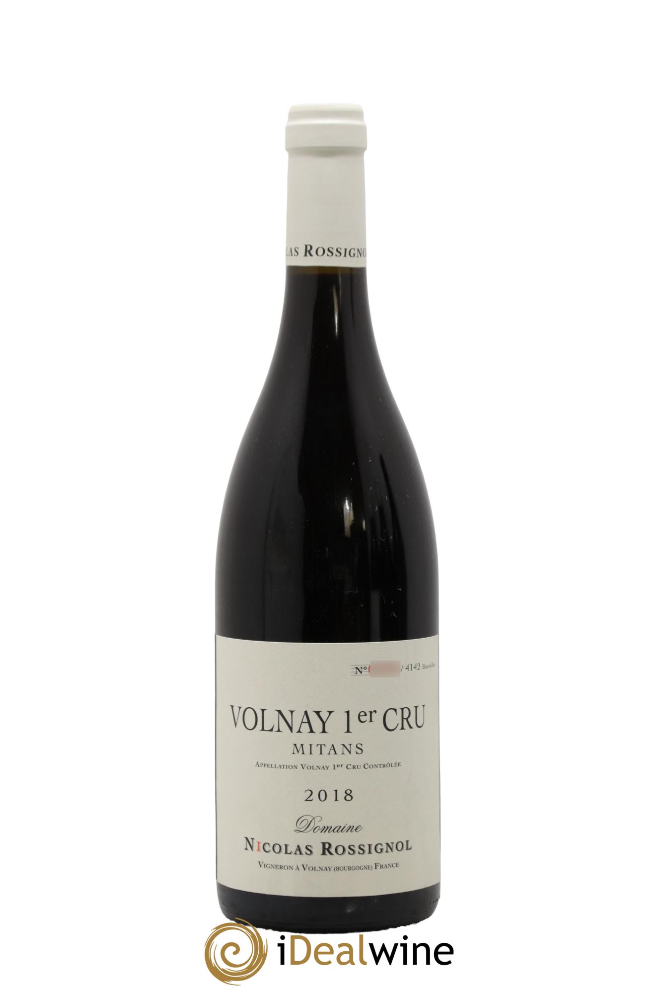 Volnay 1er Cru Mitans Nicolas Rossignol Mitans Nicolas Rossignol 2018 - Lot de 1 bouteille - 0
