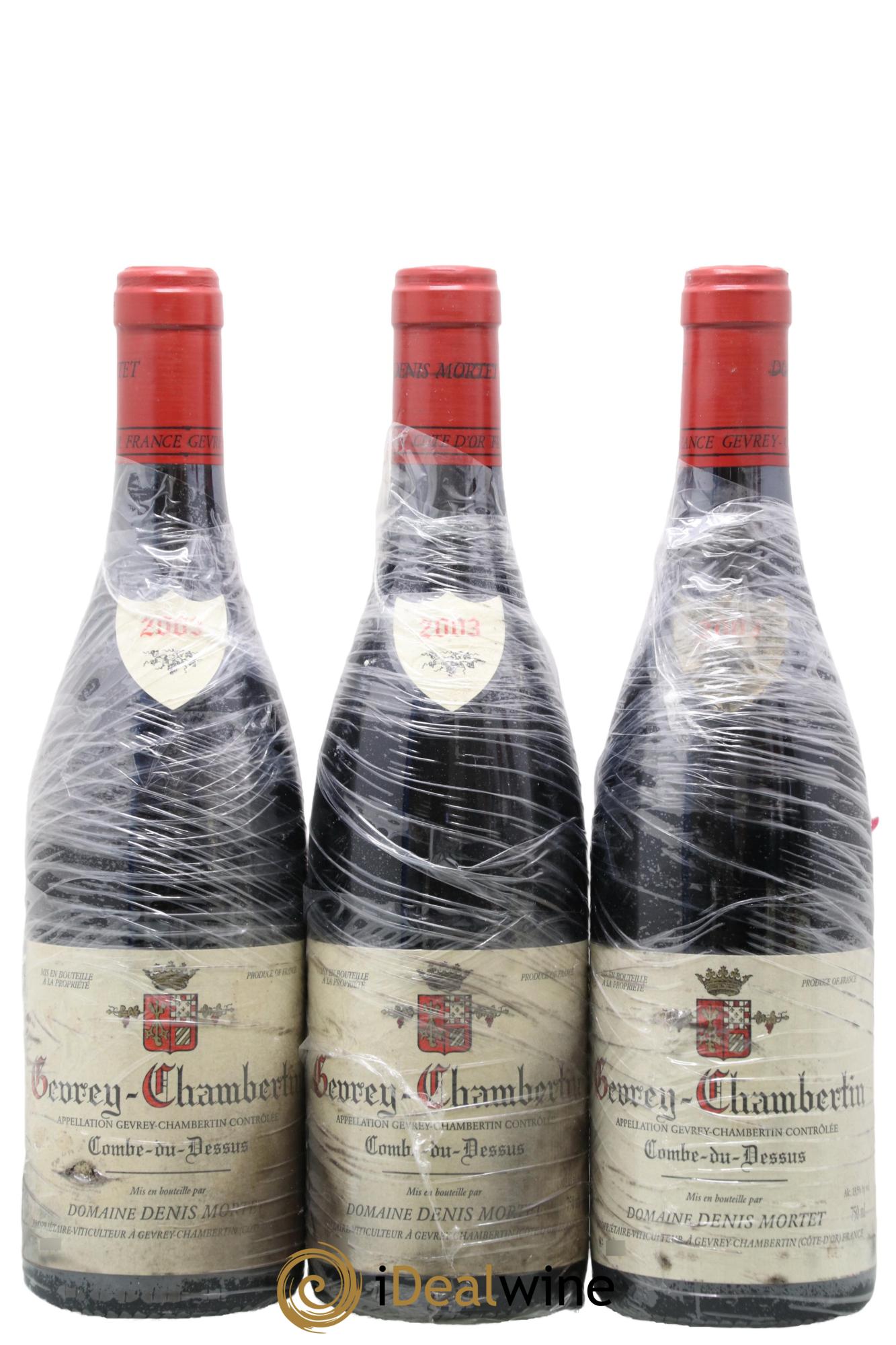 Gevrey-Chambertin Combe du Dessus Denis Mortet (Domaine) 2003 - Lot de 3 bouteilles - 0