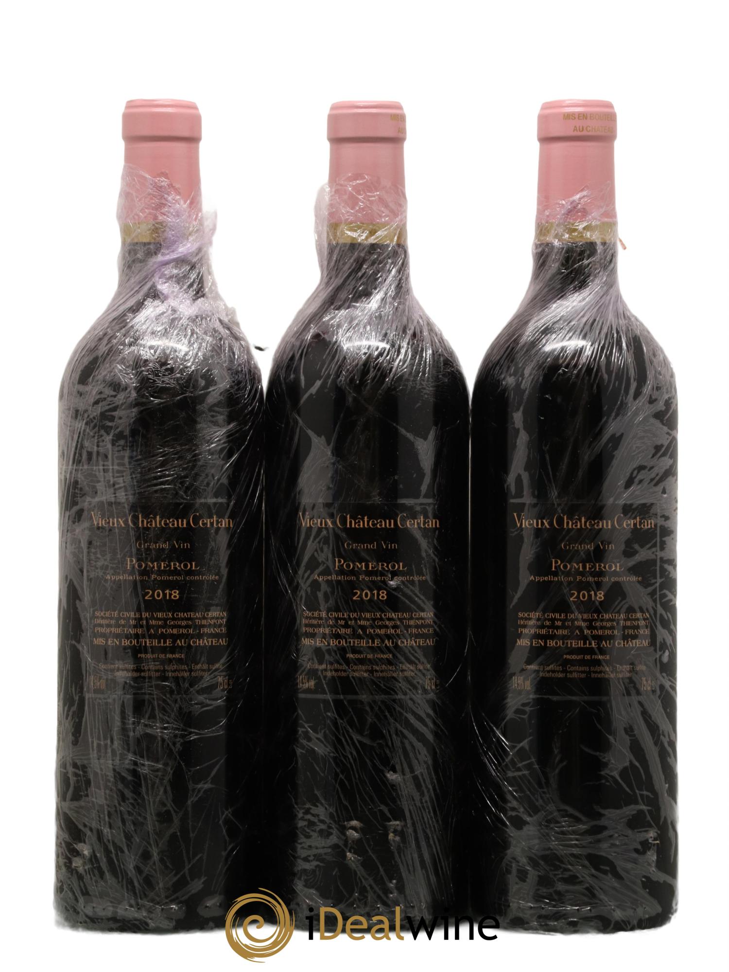 Vieux Château Certan 2018 - Lot de 3 bouteilles - 1
