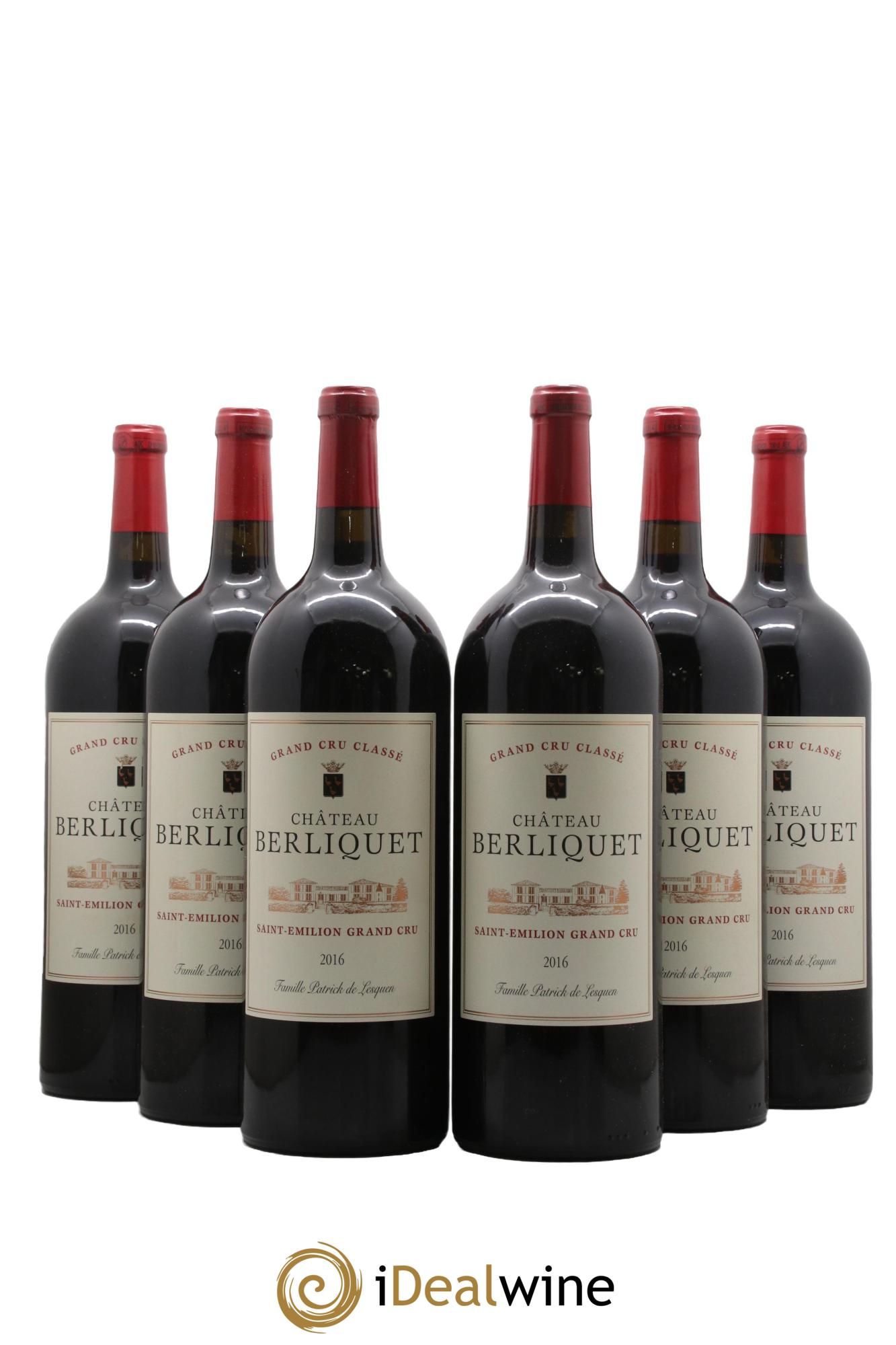 Château Berliquet Grand Cru Classé 2016 - Lot de 6 magnums - 0