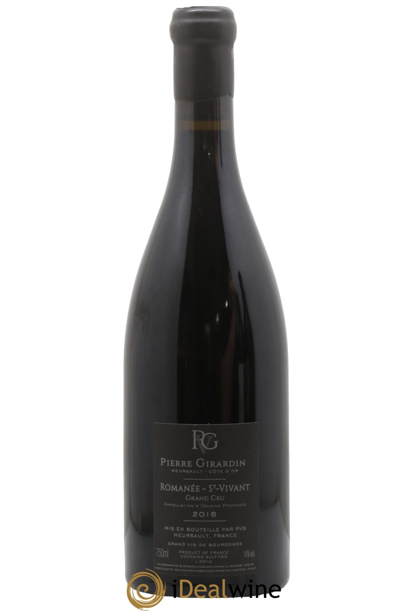 Romanée-Saint-Vivant Grand Cru Pierre Girardin 2018 - Lot de 1 bouteille - 1