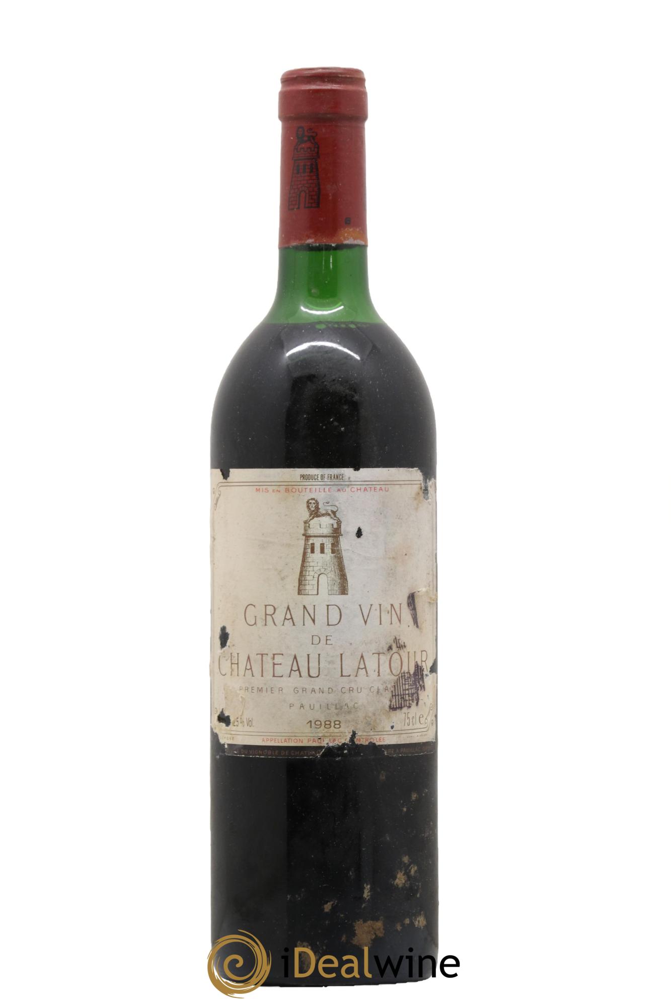 Château Latour 1er Grand Cru Classé 1988 - Lot de 1 bouteille - 0