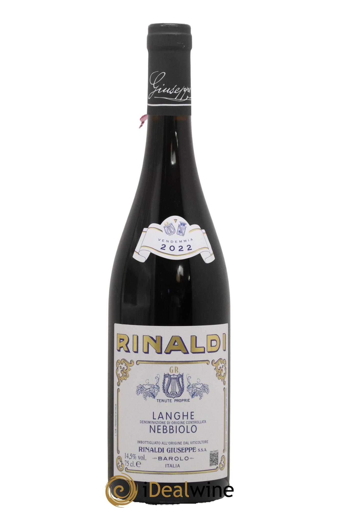 Langhe DOC Nebbiolo Giuseppe Rinaldi 2022 - Posten von 1 Flasche - 0