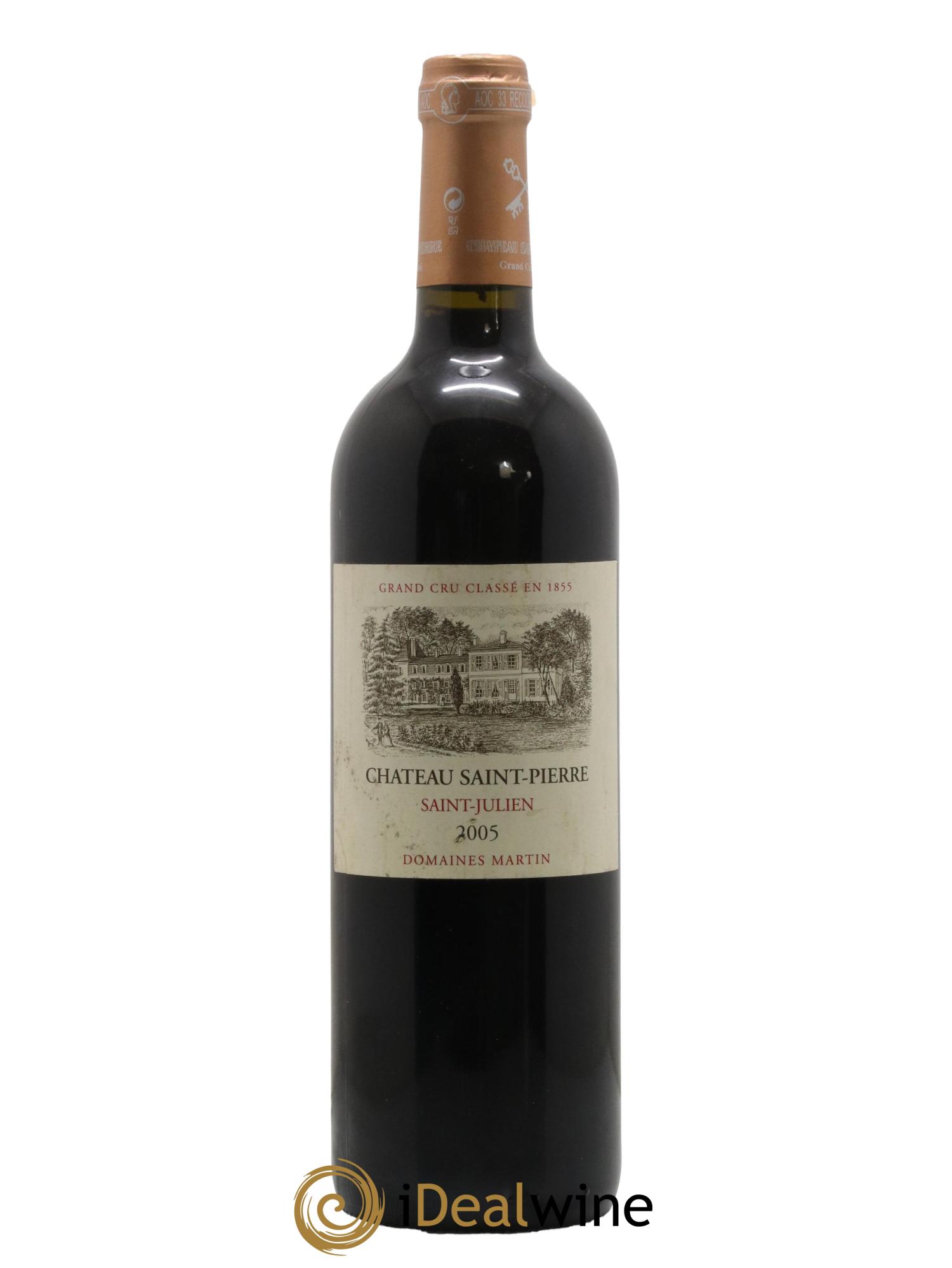 Château Saint-Pierre 4ème Grand Cru Classé 2005 - Lot de 1 bouteille - 0