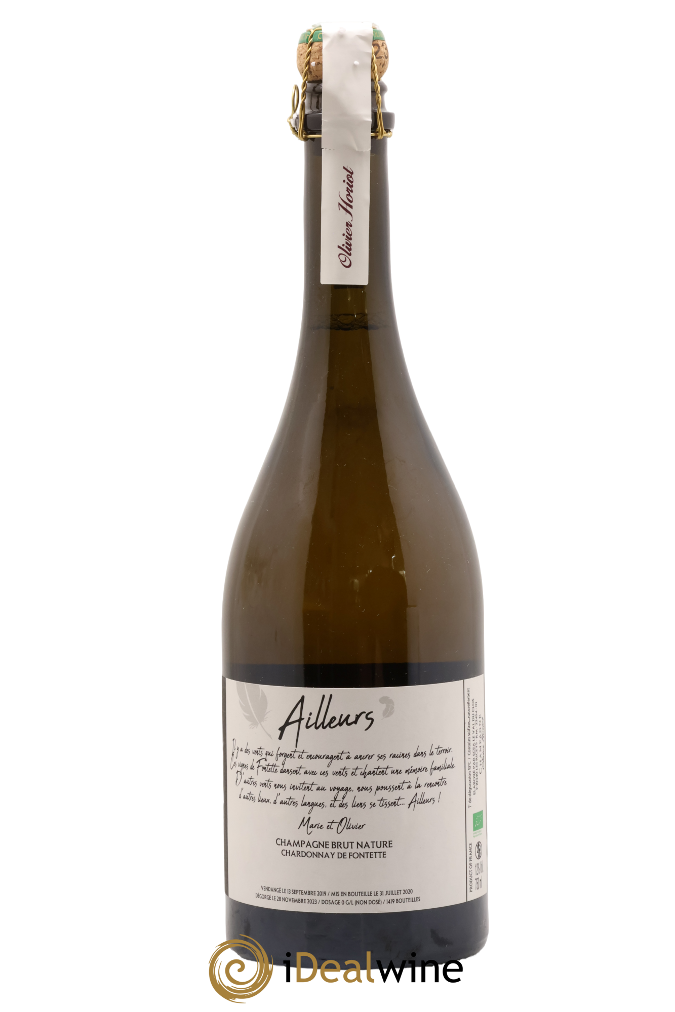 Brut Nature Les Riceys Ailleurs Olivier Horiot - Posten von 1 Flasche - 1